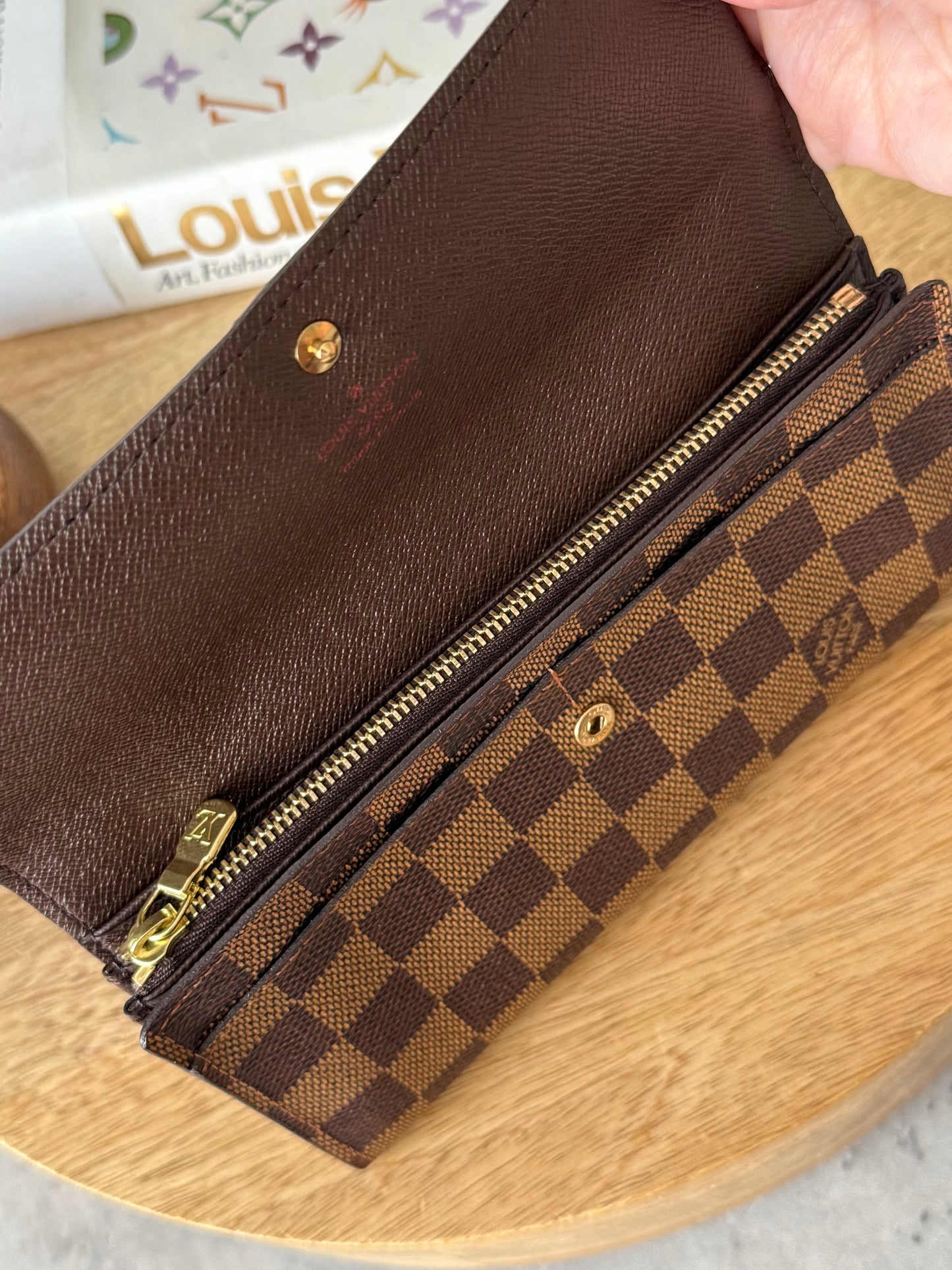LV Sarah Wallet Damier Ebene
