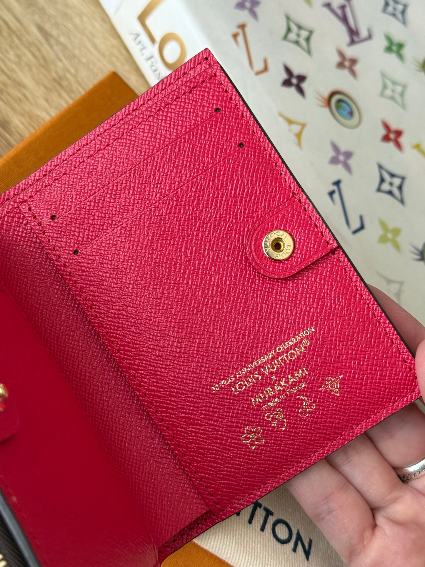 LV x TM Lisa Wallet Cerise
