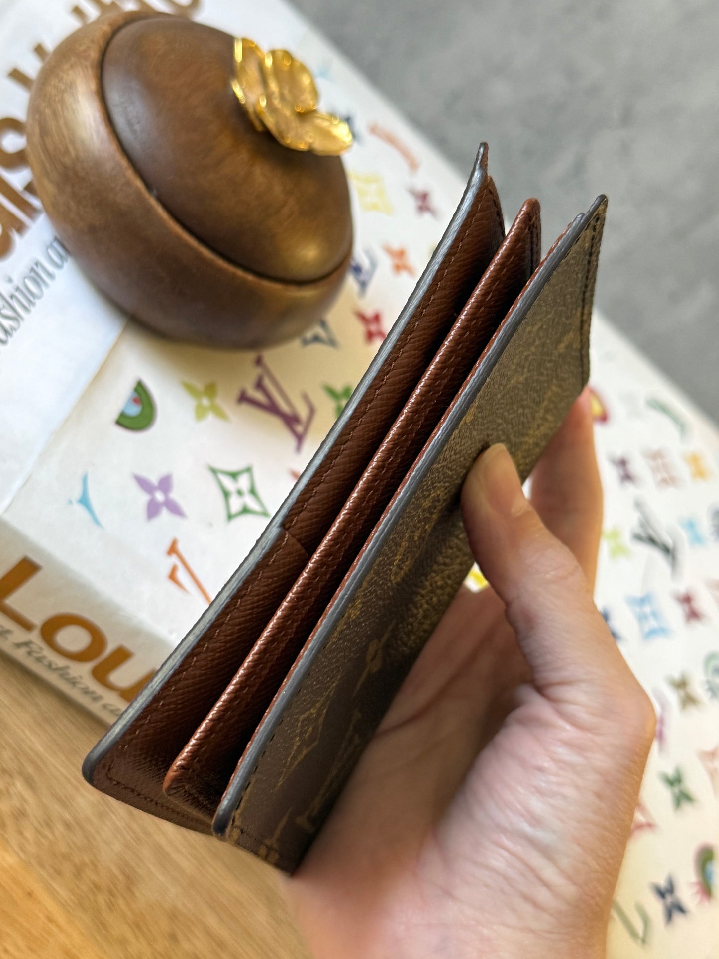 LV Trifold monogram wallet