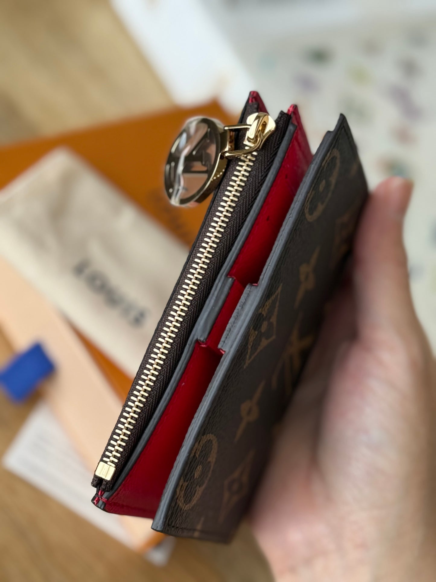 LV x TM Lisa Wallet Cerise