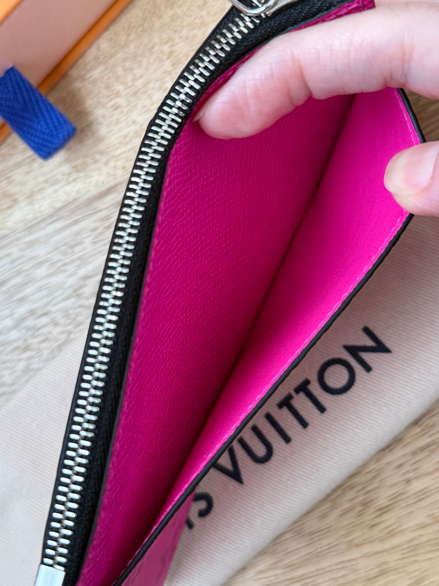 LV Taigarama Pink Coin Wallet