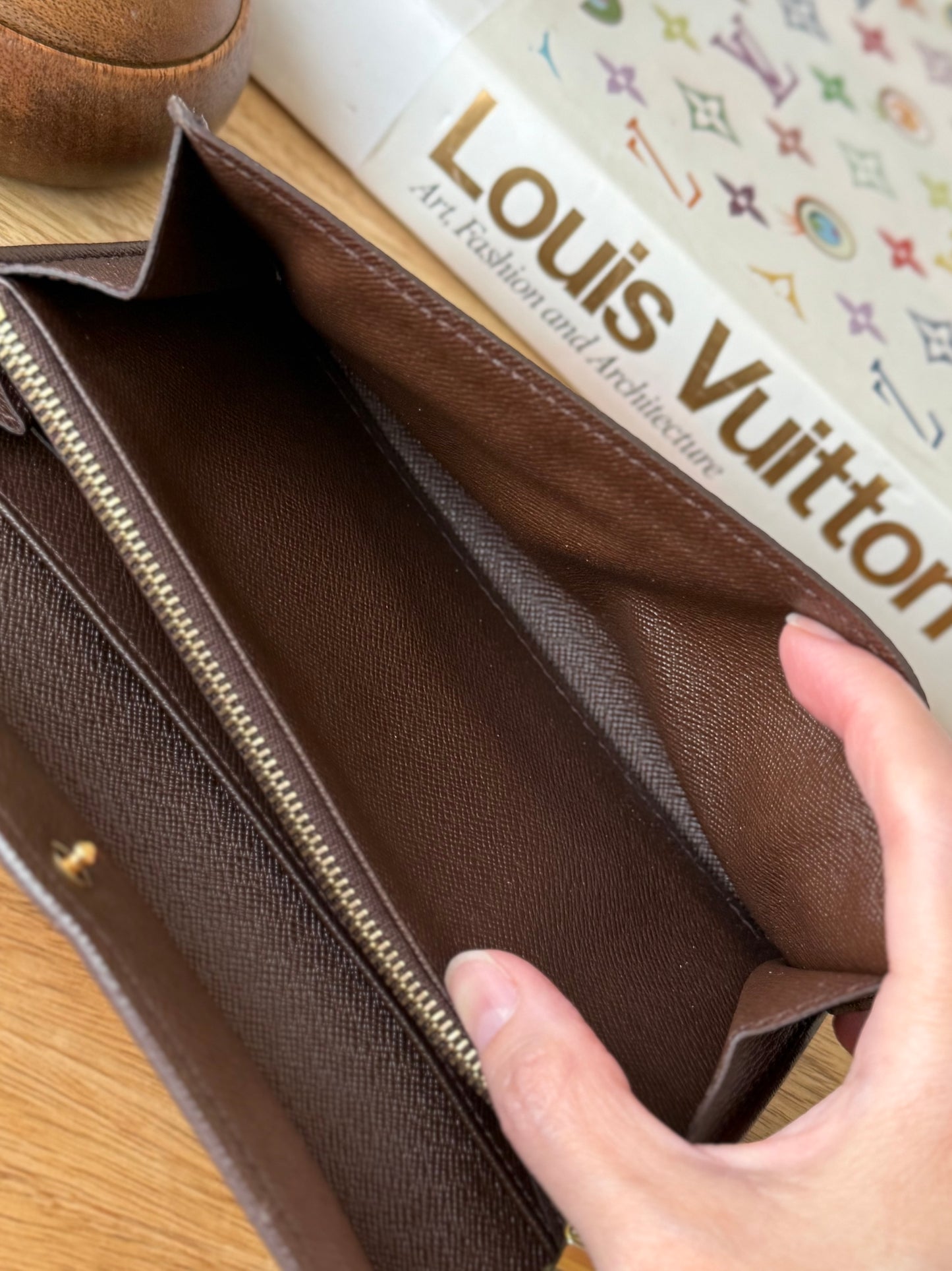 LV Sarah Wallet Damier Ebene