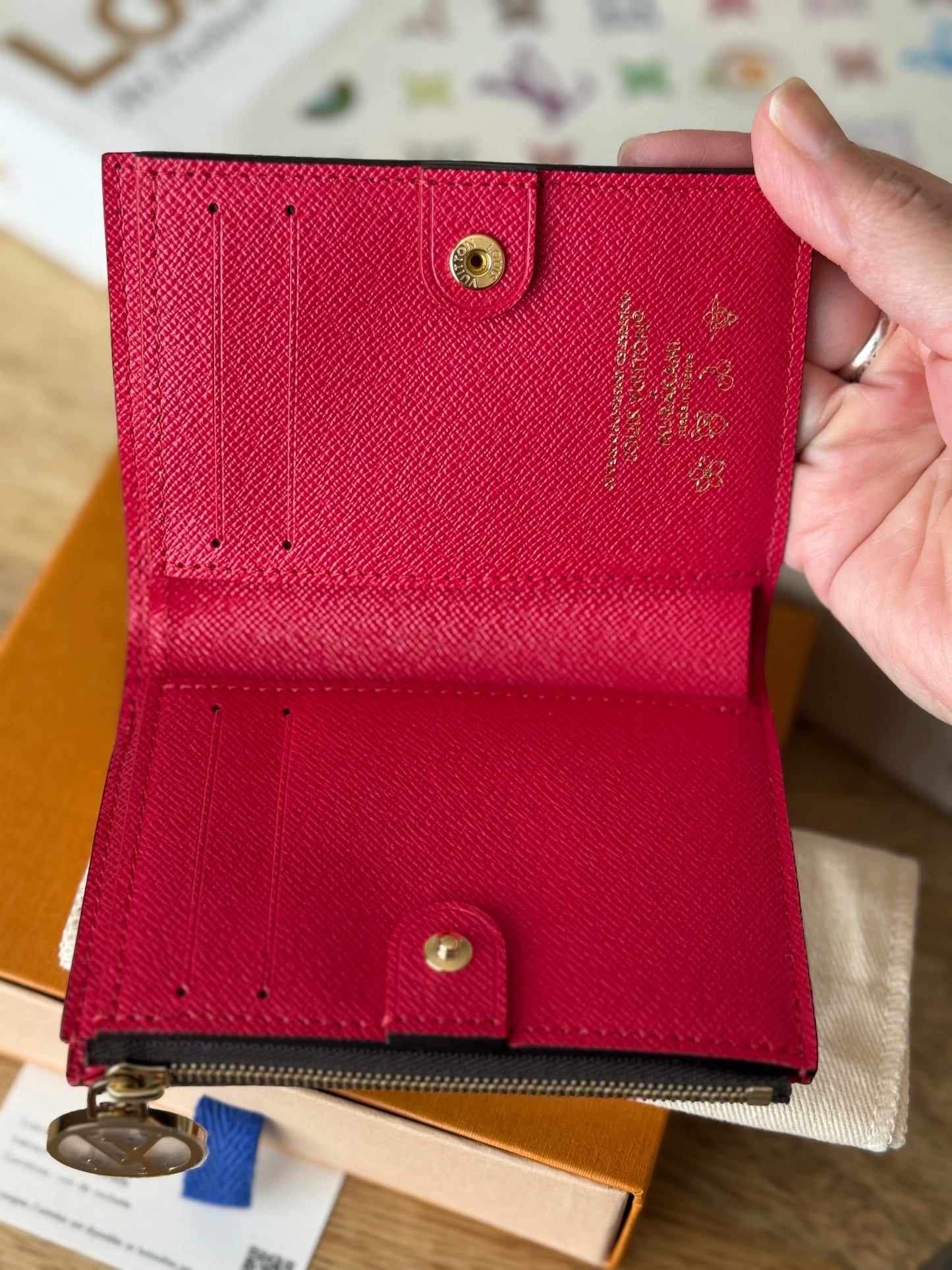 LV x TM Lisa Wallet Cerise