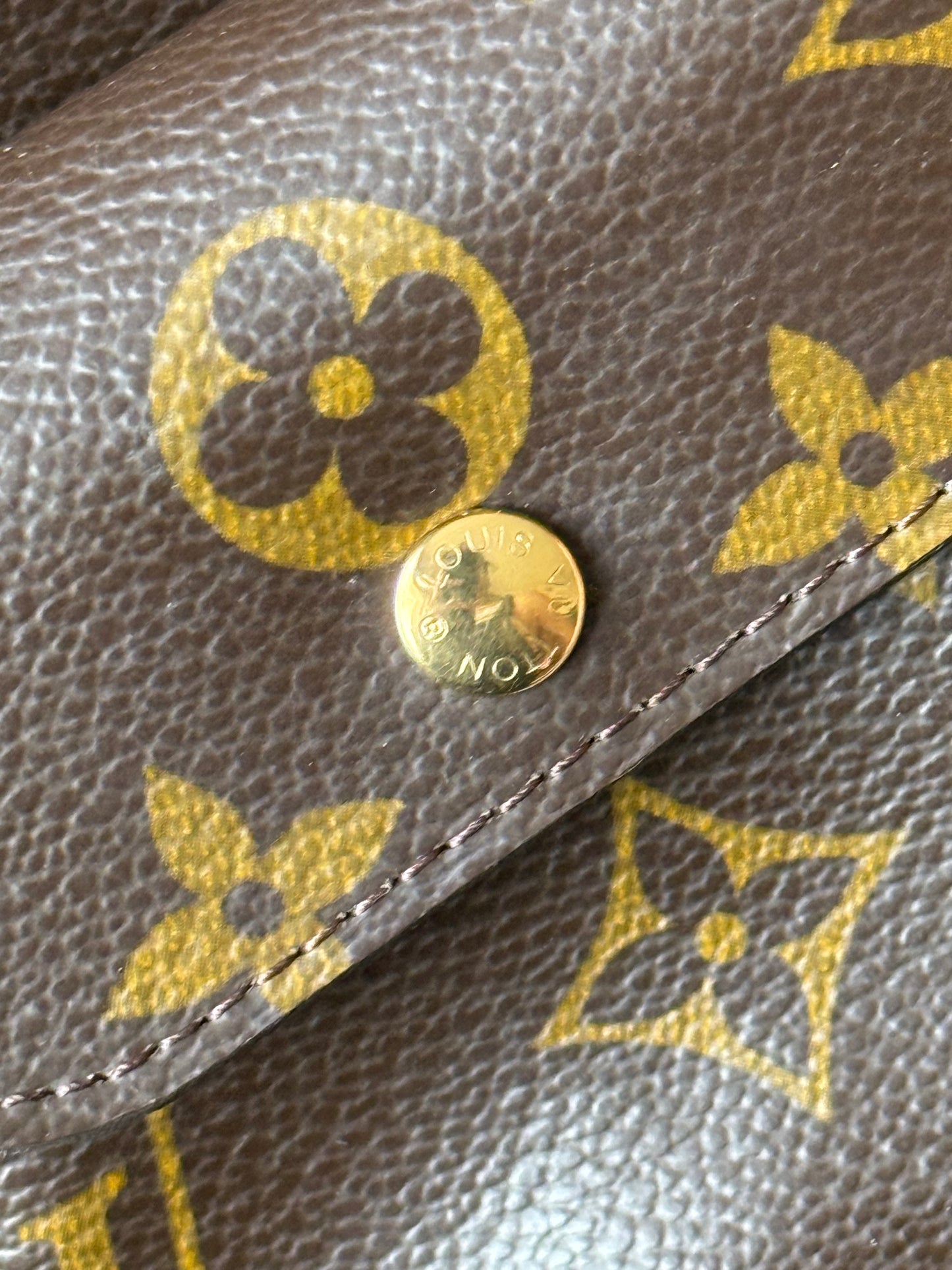 LV Partition Wristlet Pouch.