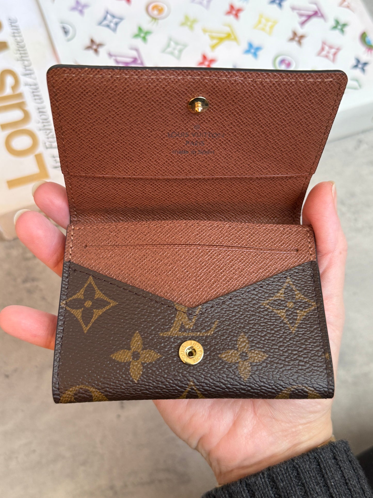 LV Envelope Business Card Holder