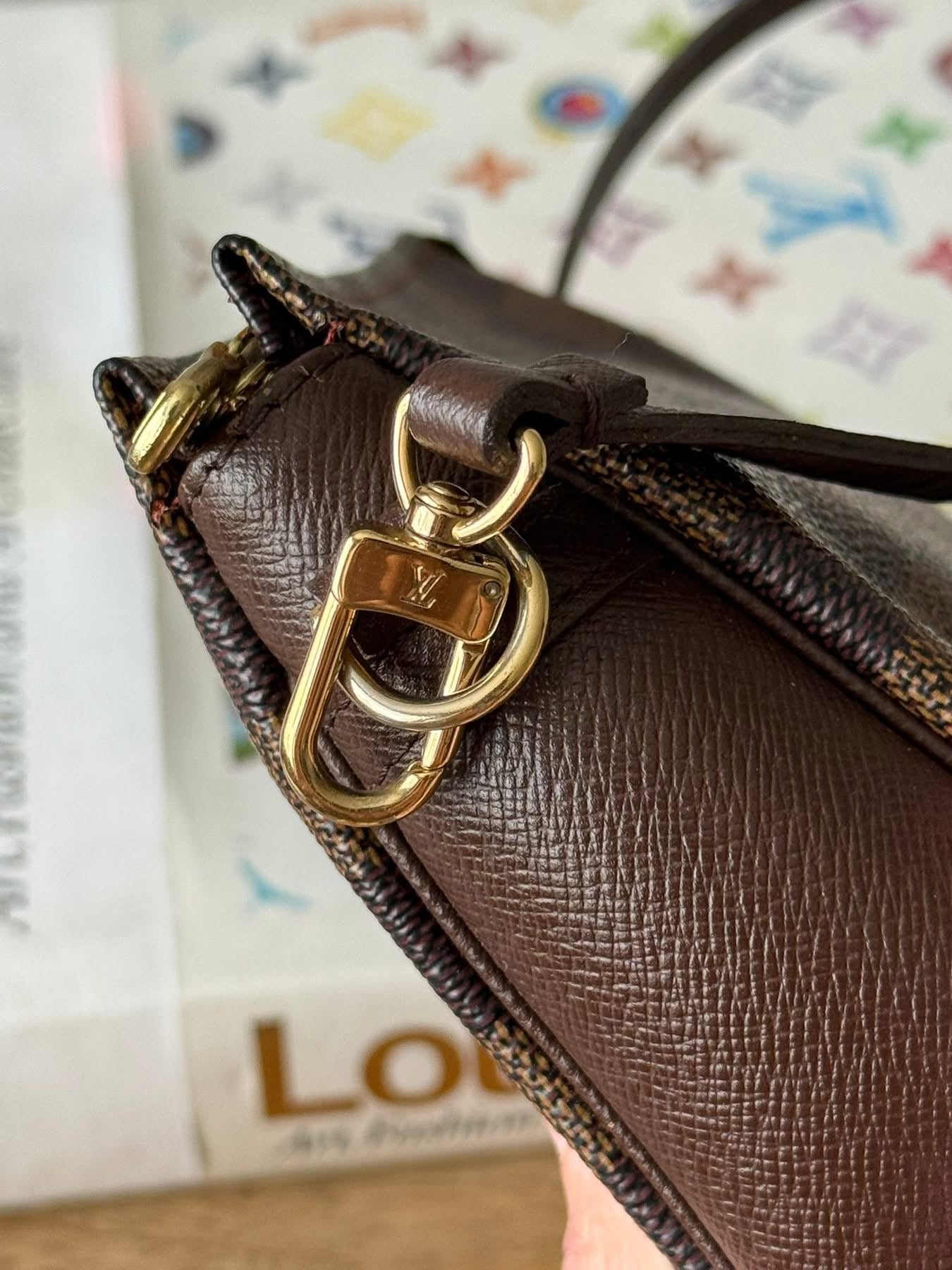 LV Trousse Pouch Damier Ebene