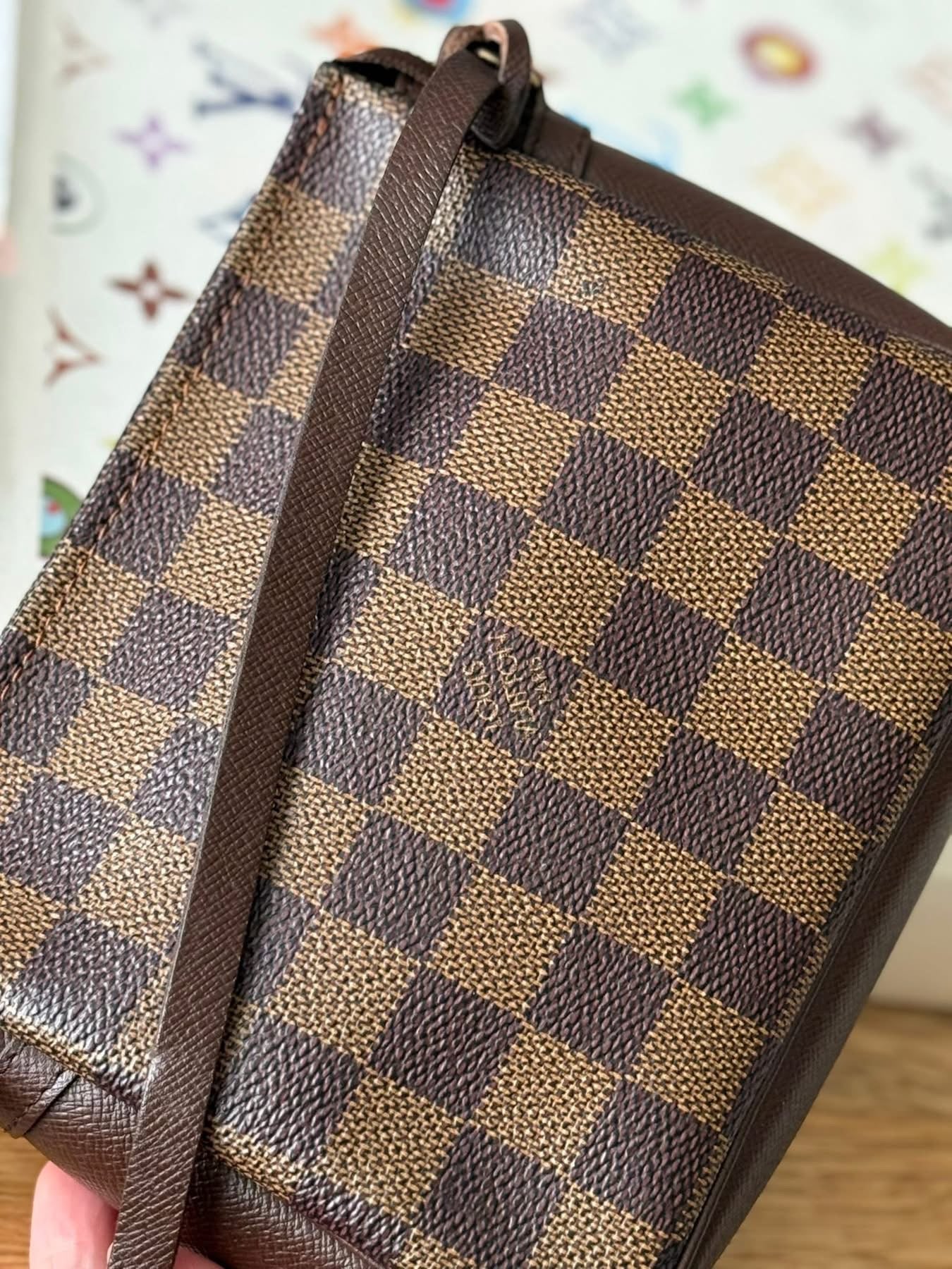 LV Trousse Pouch Damier Ebene