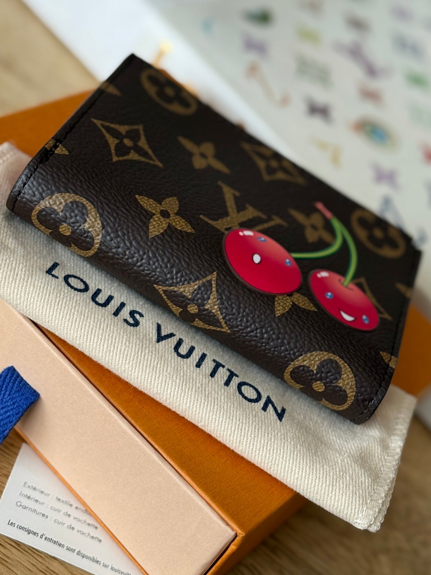 LV x TM Lisa Wallet Cerise