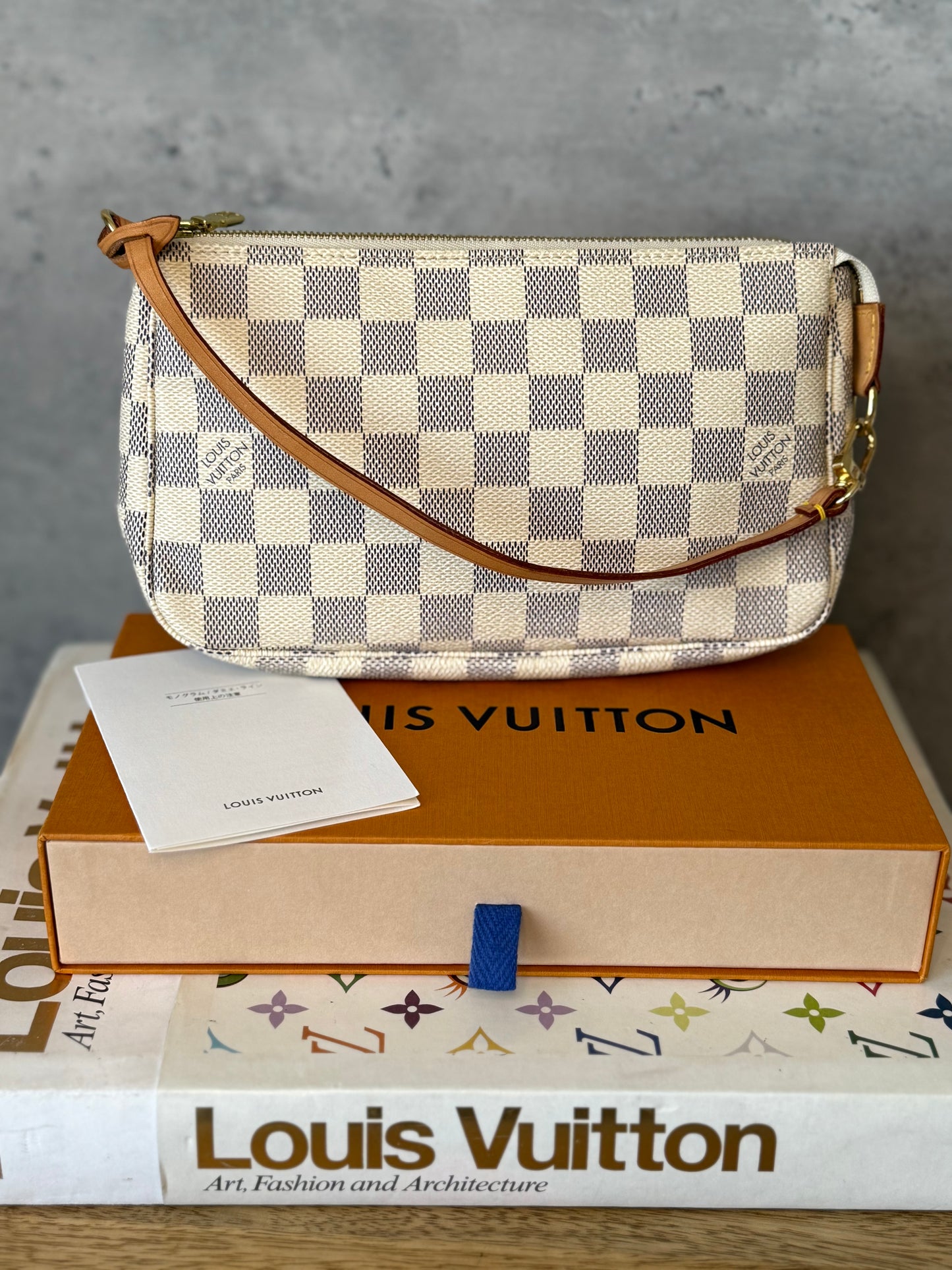 LV Damier Azur Pochette Accessories