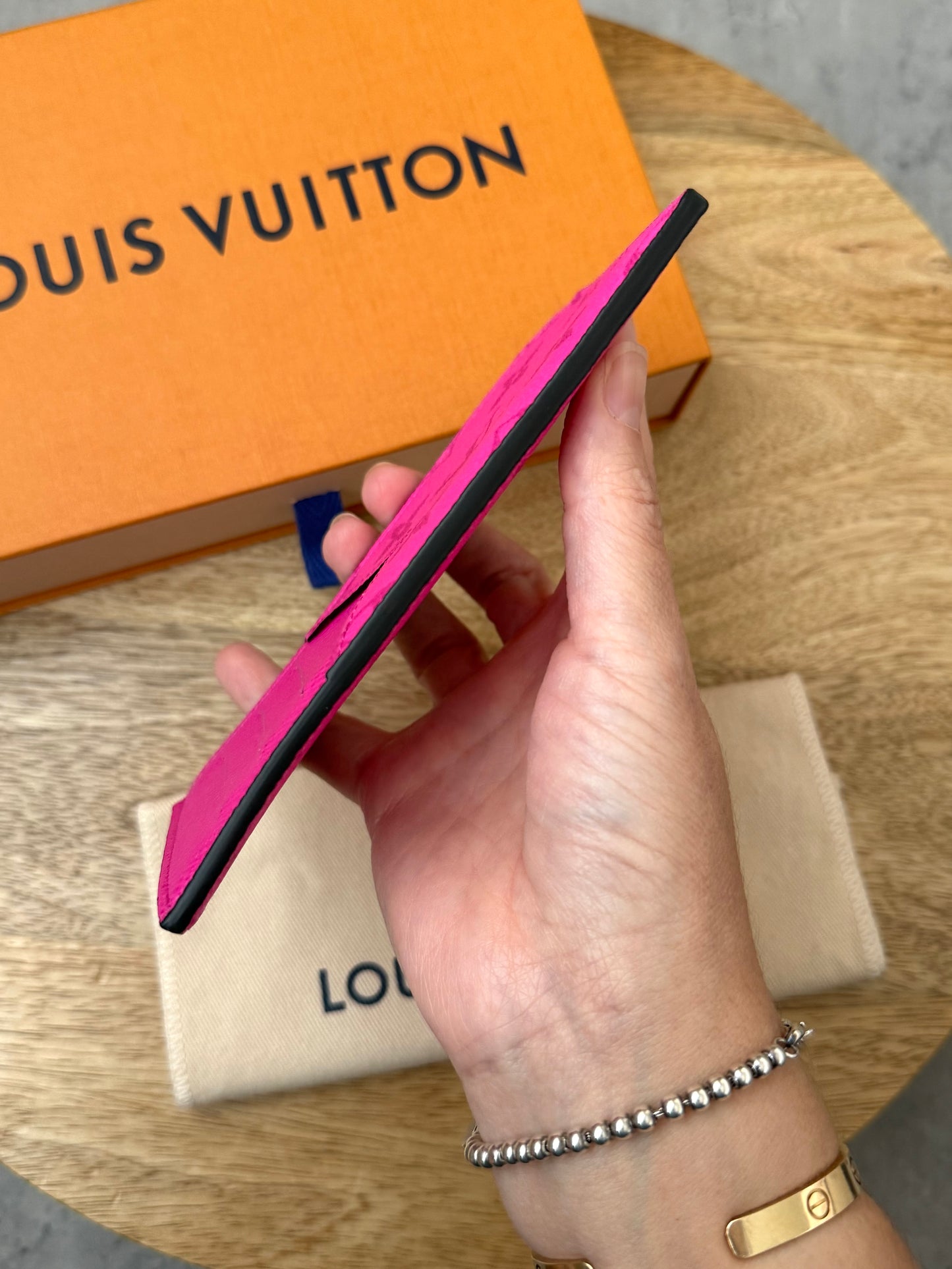 LV Taigarama Pink Coin Wallet