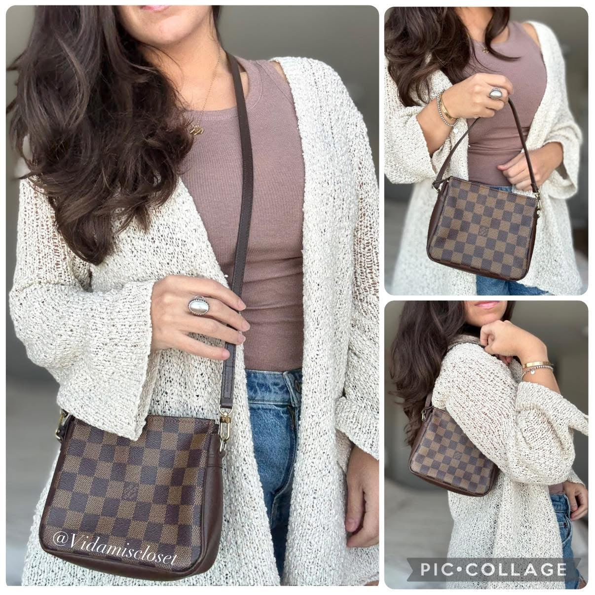 LV Trousse Pouch Damier Ebene