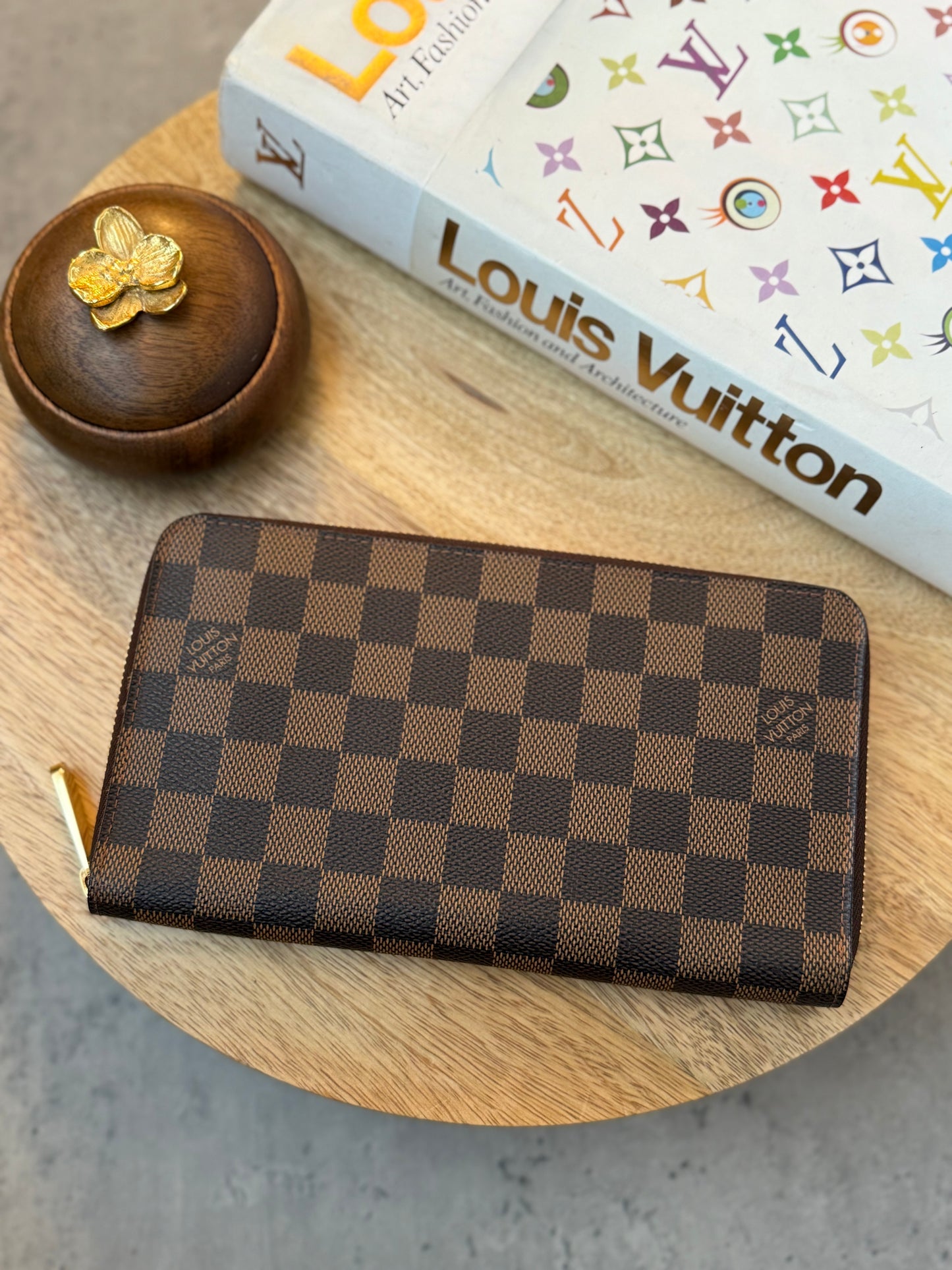 LV Zippy Organizer Damier Ebene
