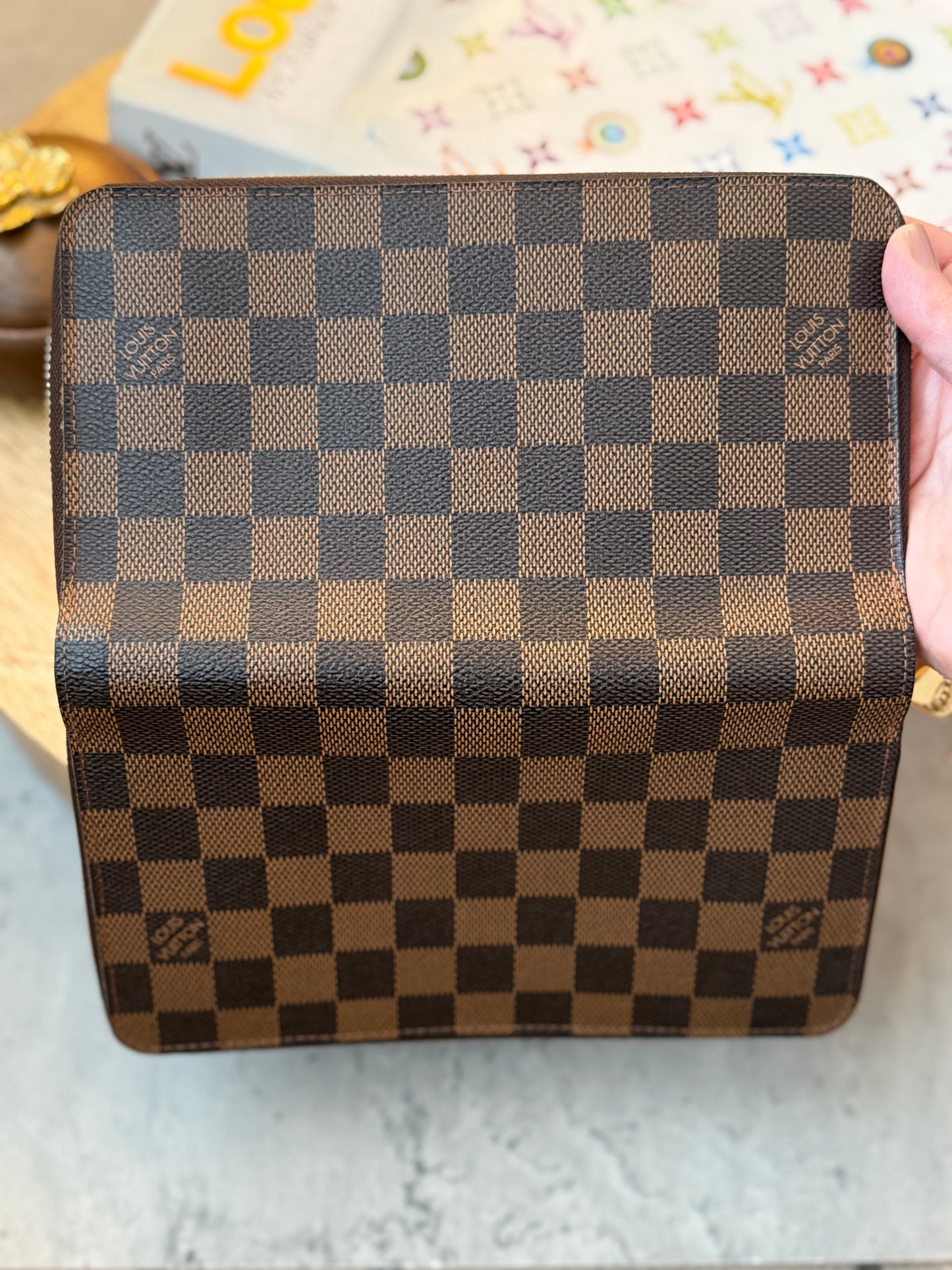 LV Zippy Organizer Damier Ebene