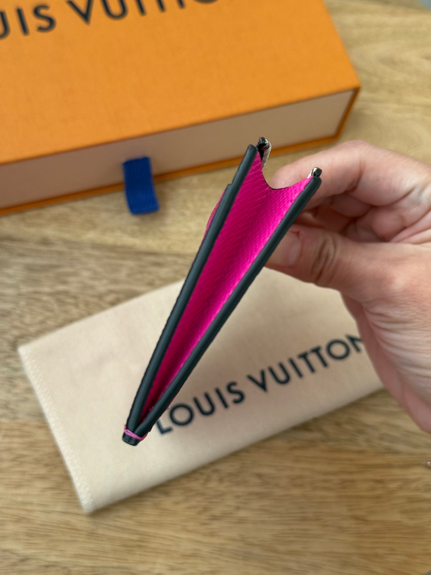 LV Taigarama Pink Coin Wallet