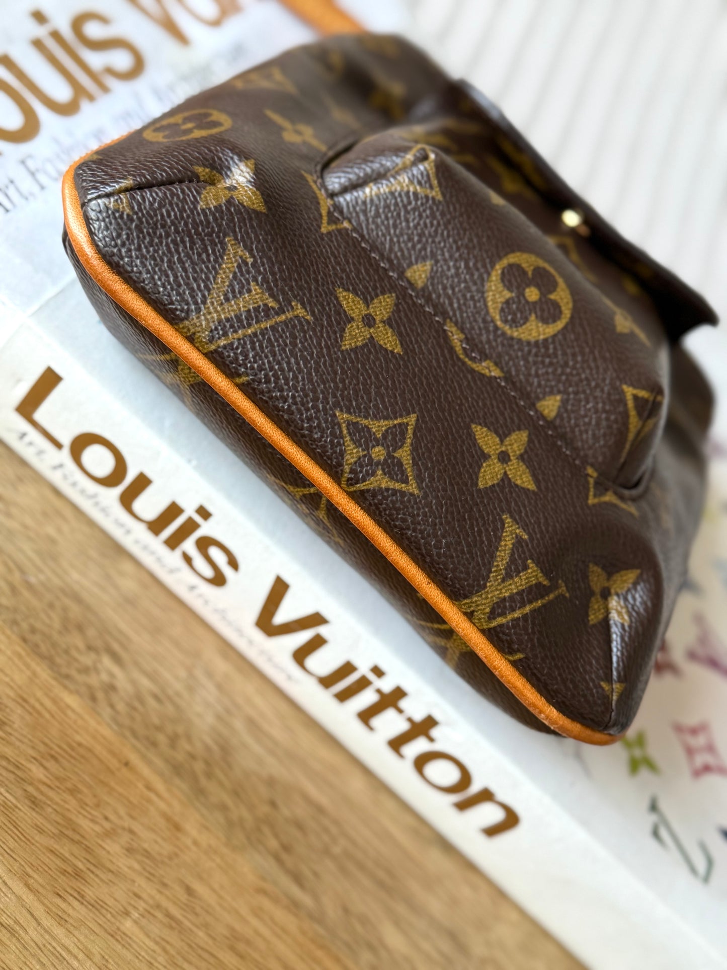 LV Partition Wristlet Pouch.