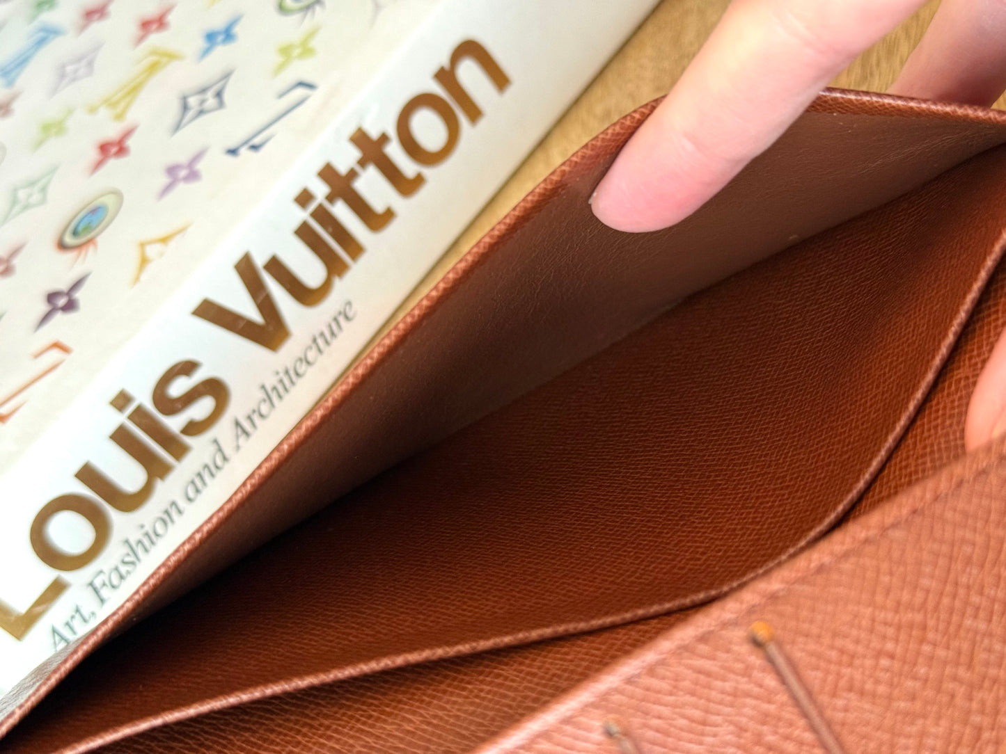 LV Checkbook/Planner Cover