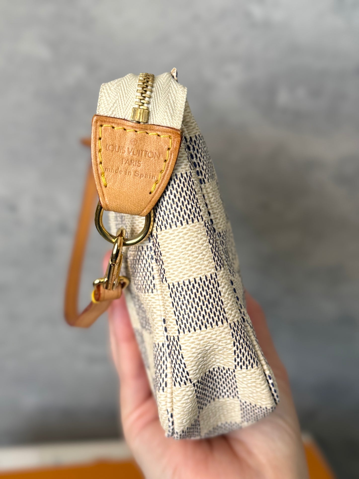 LV Damier Azur Pochette Accessories