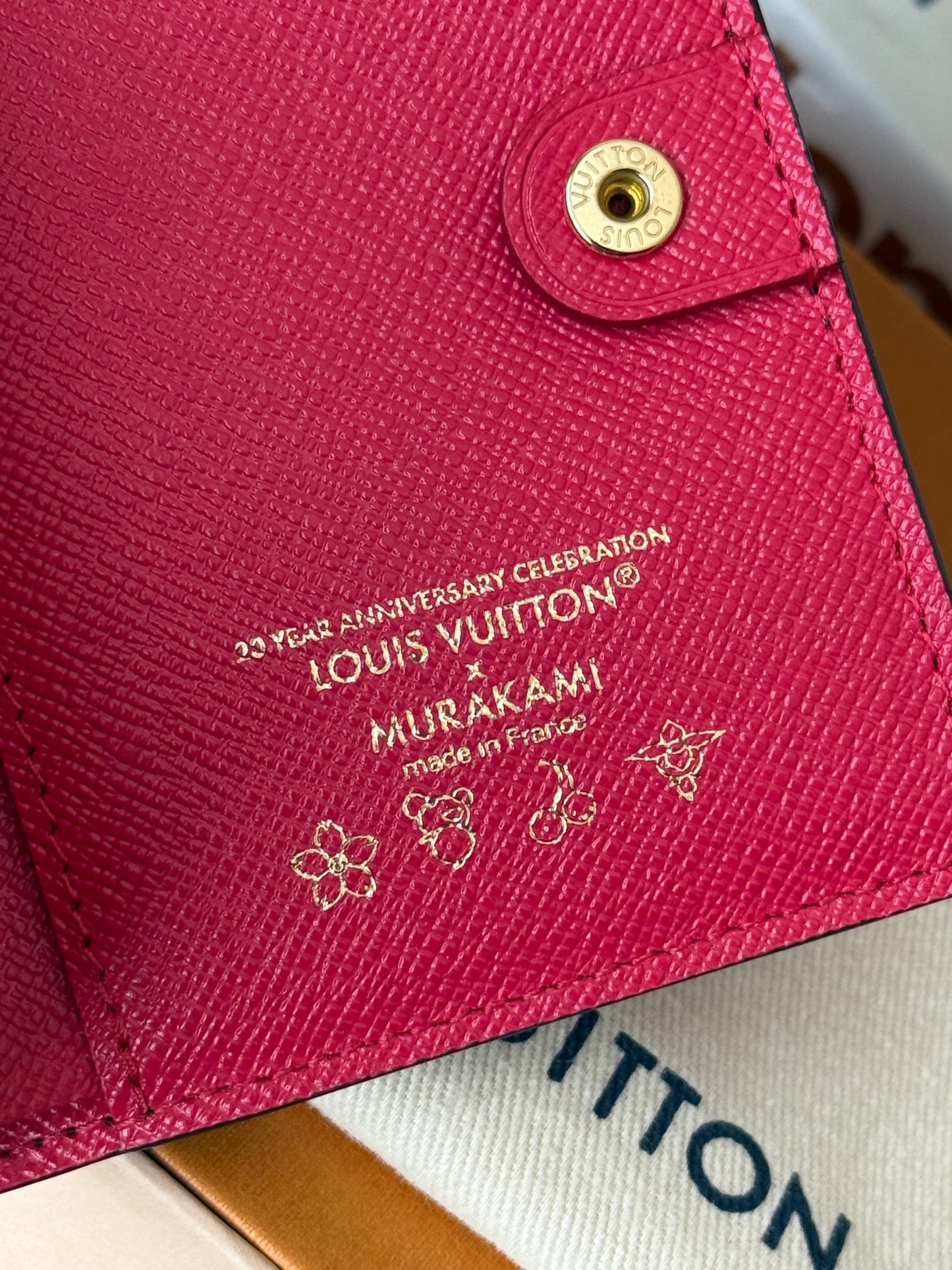LV x TM Lisa Wallet Cerise