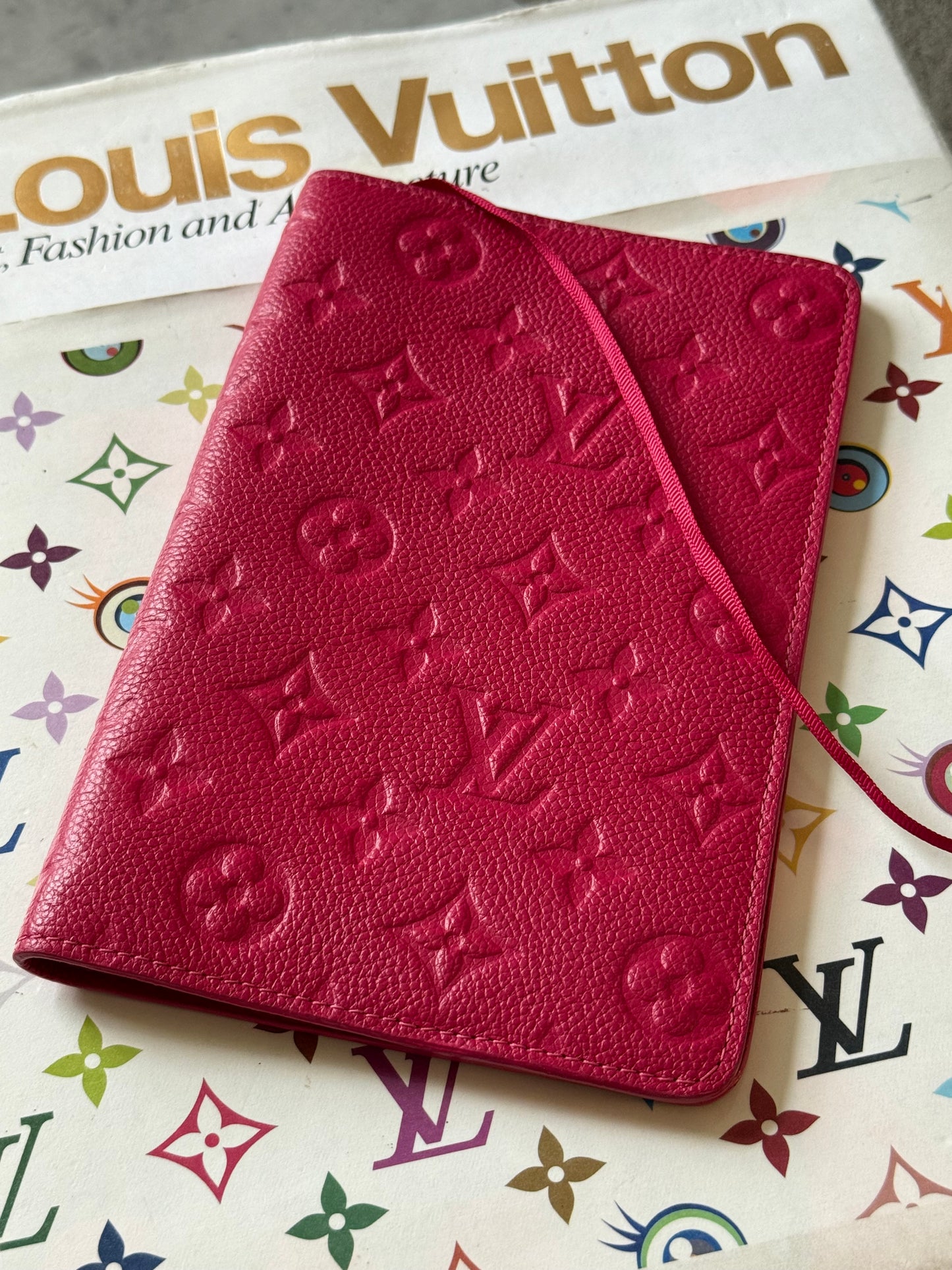 LV Fuchsia Clemence Notebook