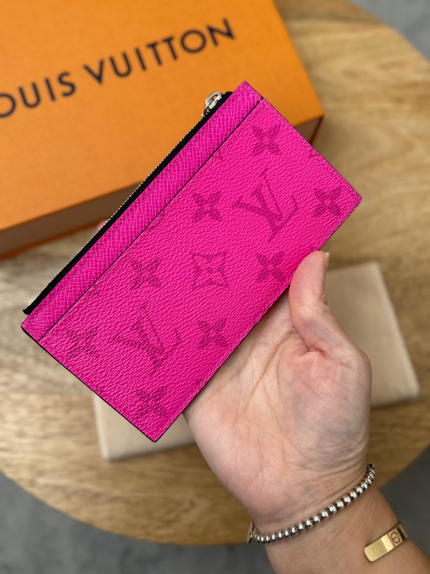 LV Taigarama Pink Coin Wallet