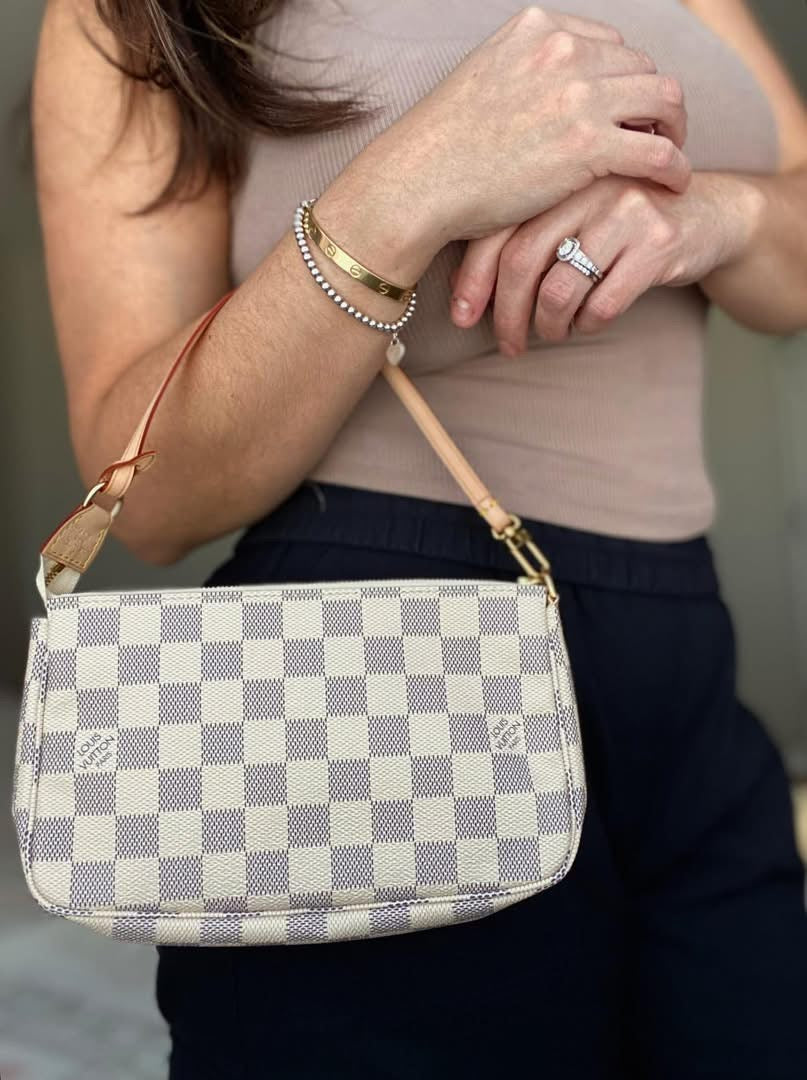 LV Damier Azur Pochette Accessories