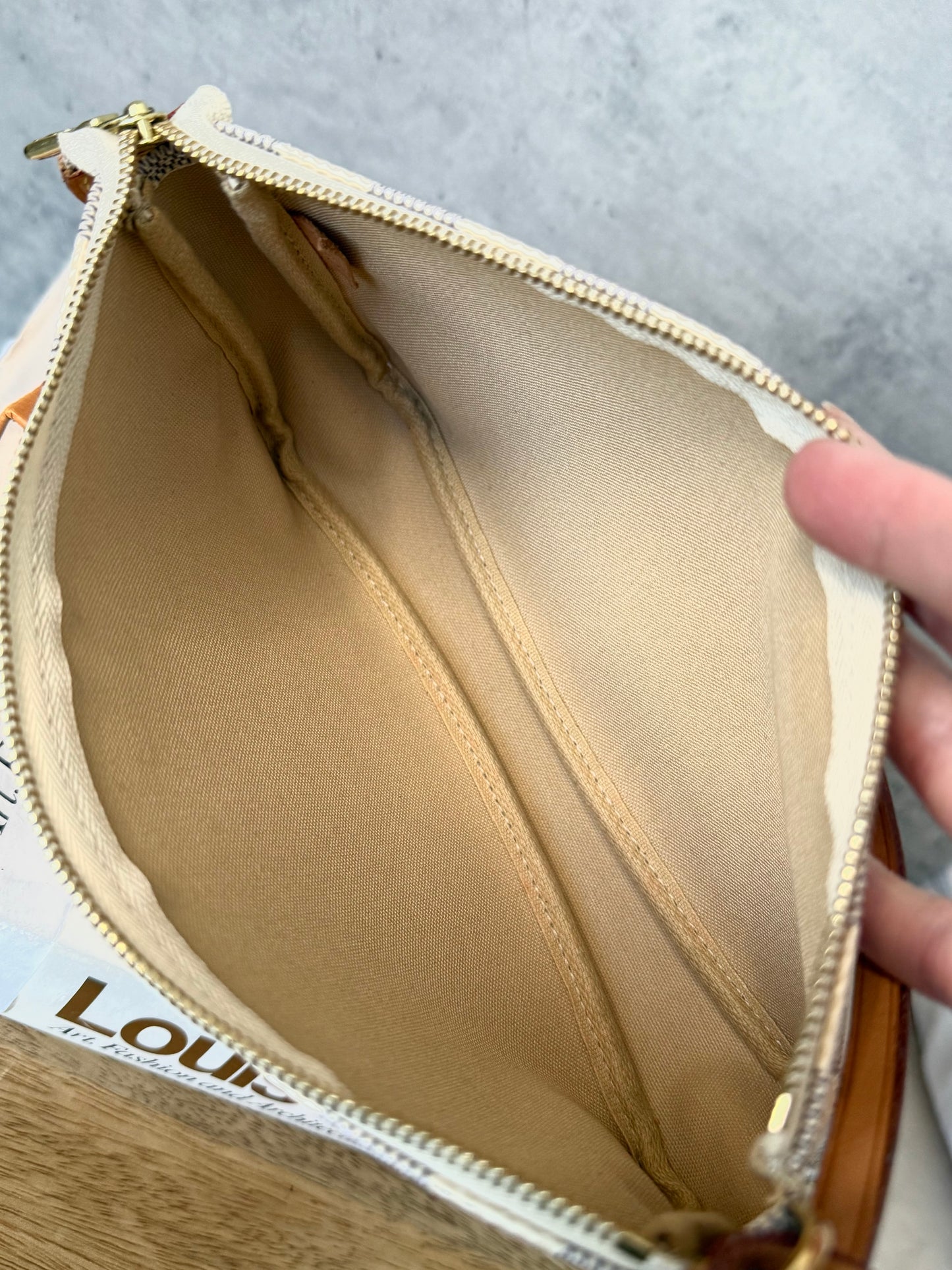LV Damier Azur Pochette Accessories