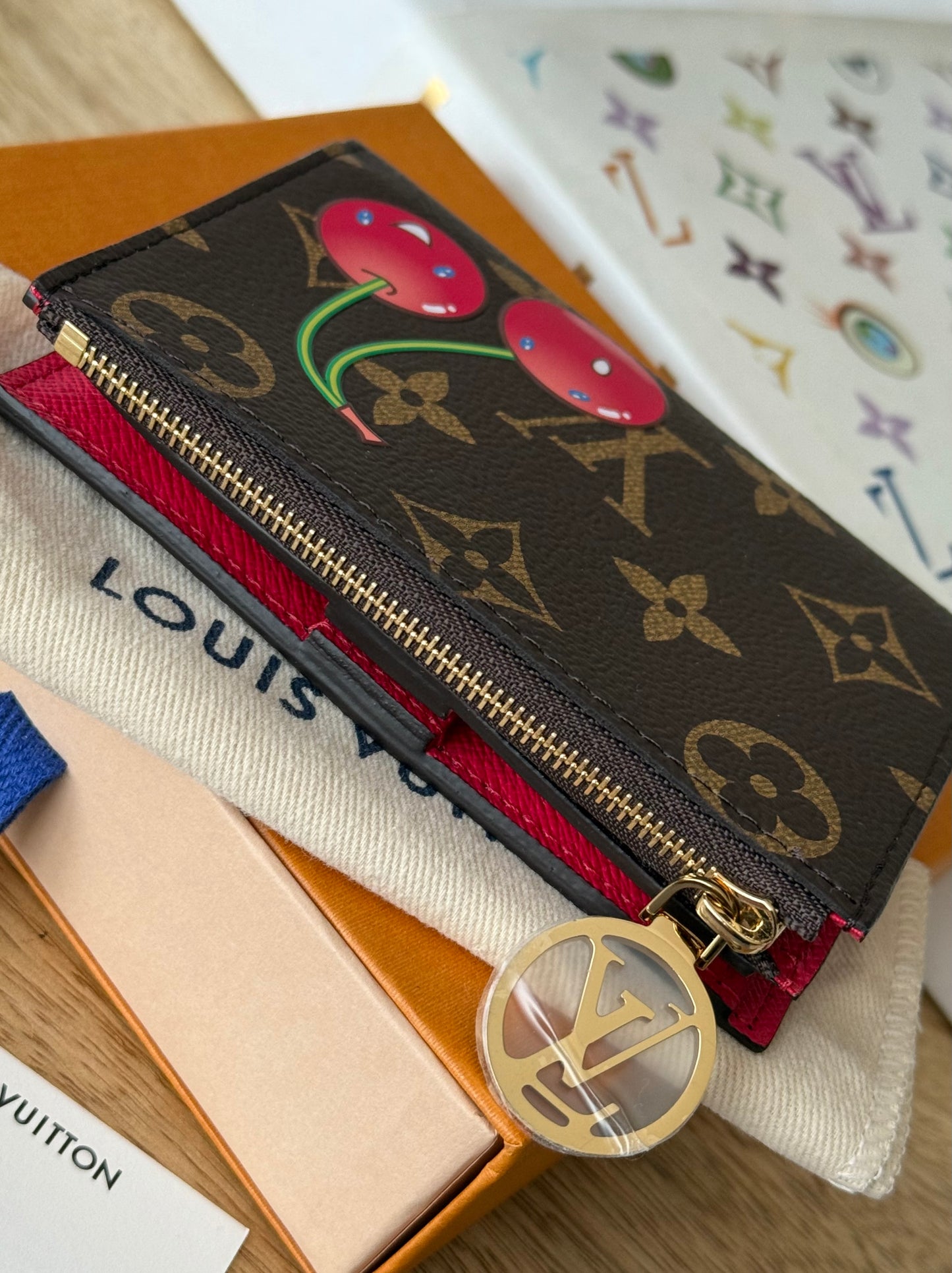 LV x TM Lisa Wallet Cerise