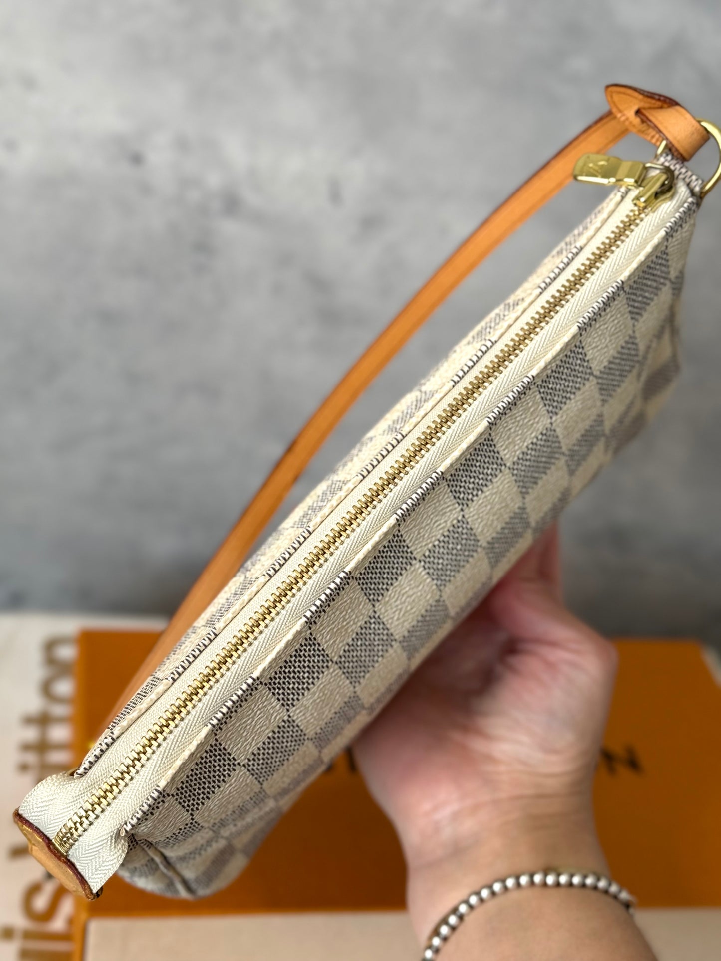 LV Damier Azur Pochette Accessories