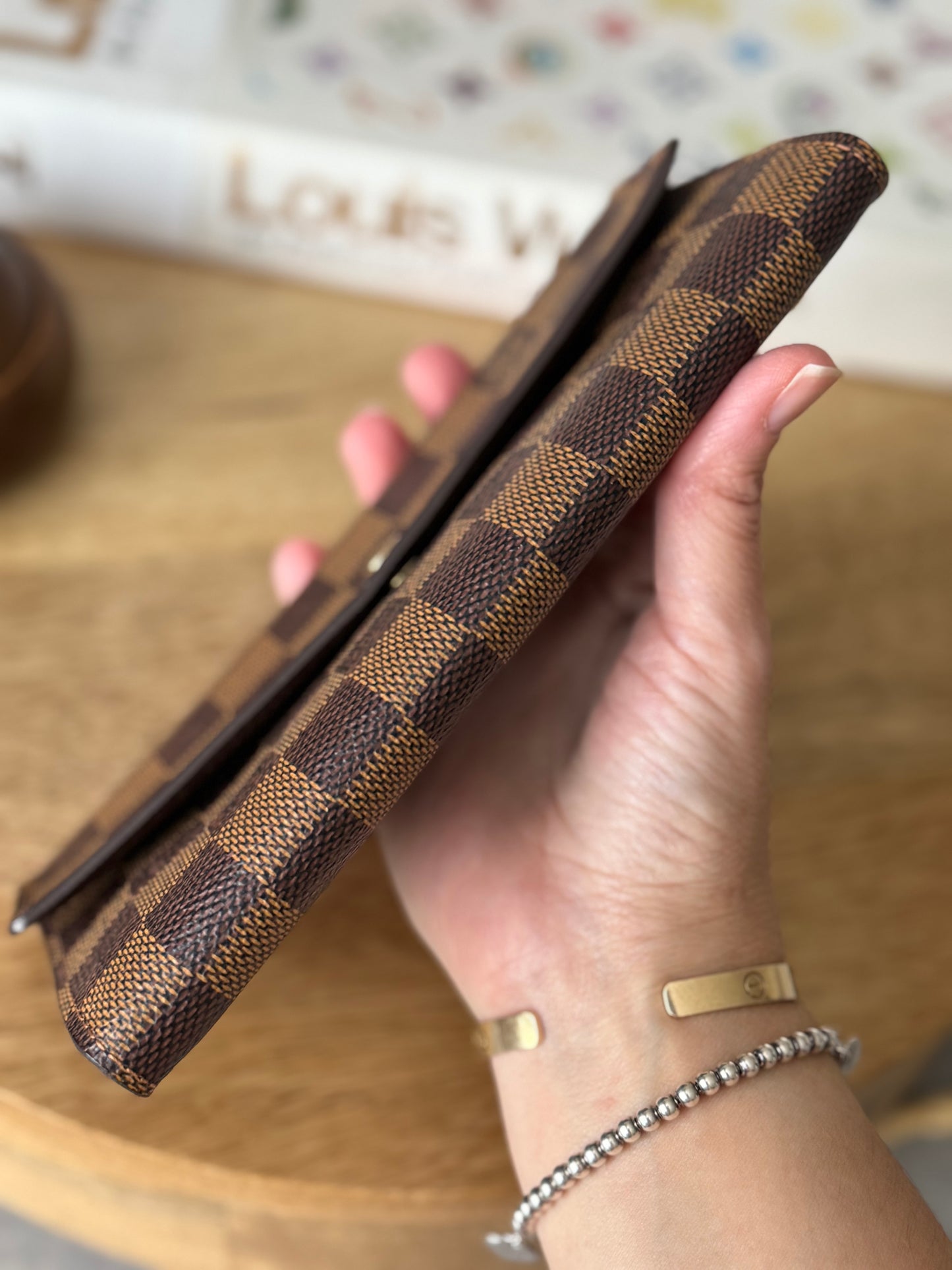 LV Sarah Wallet Damier Ebene