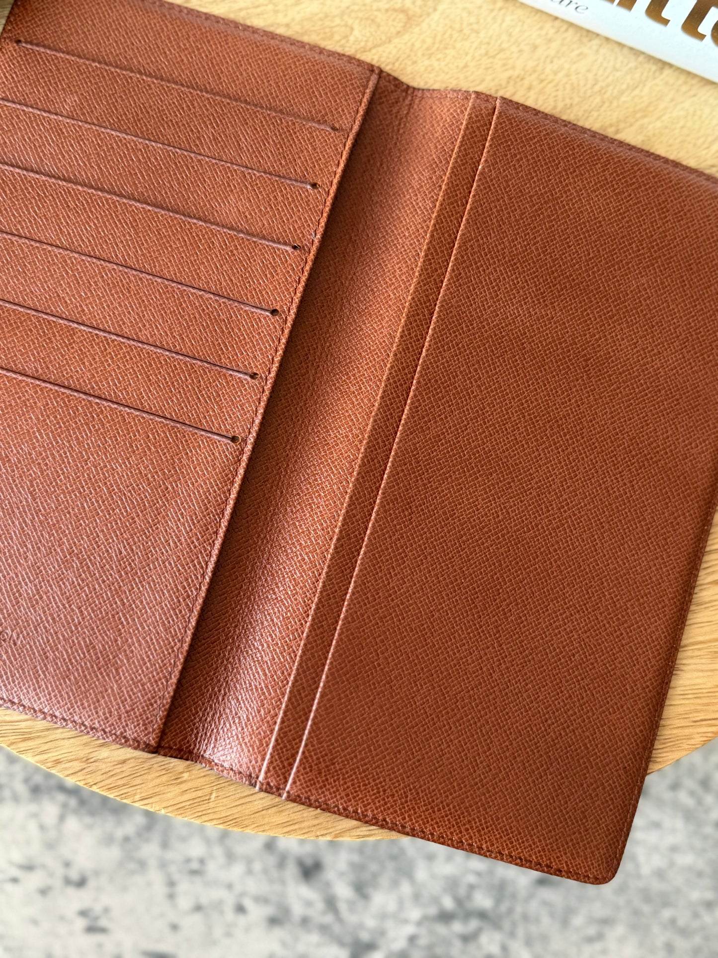 LV Checkbook/Planner Cover