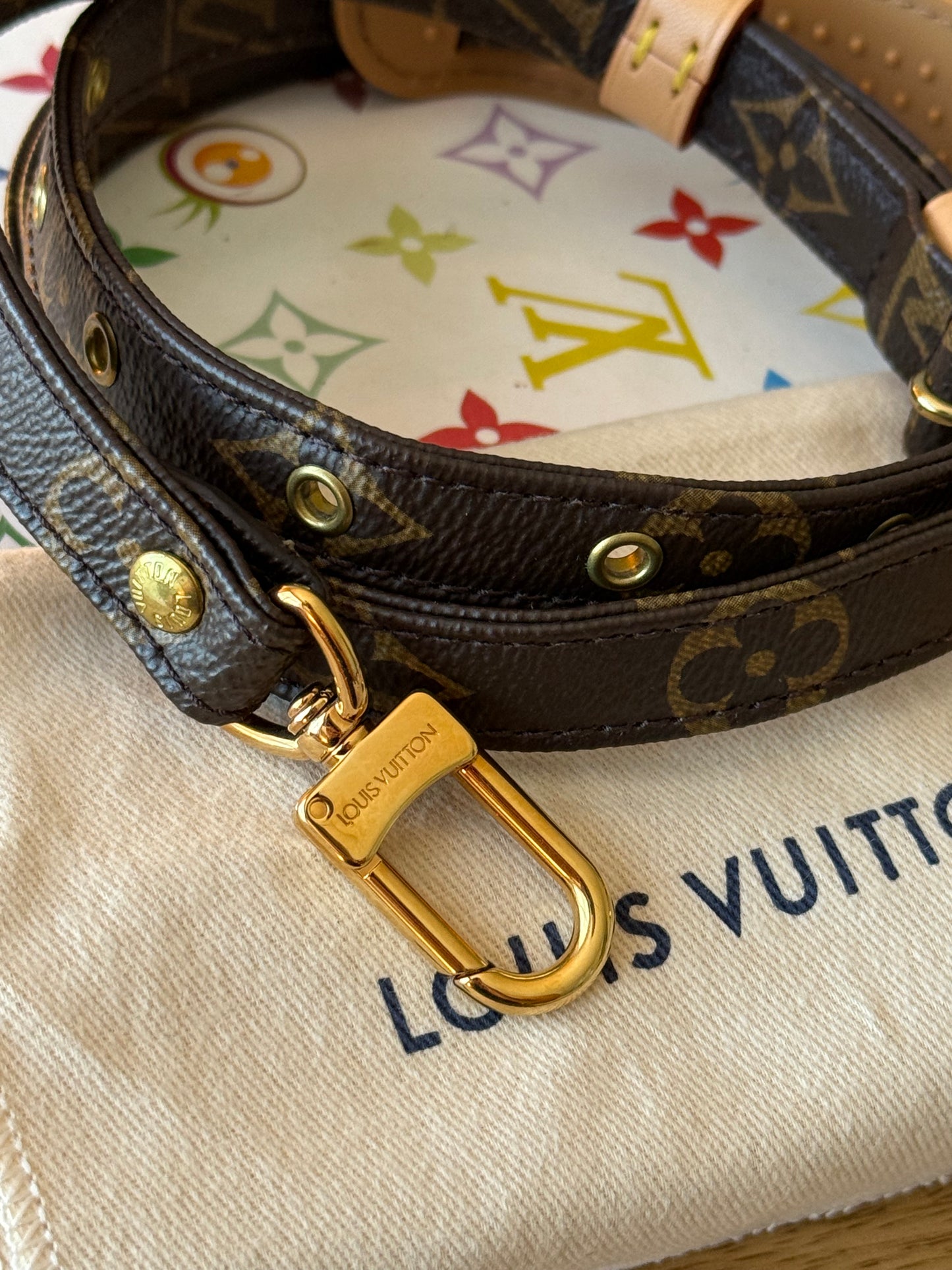 LV 16mm Adjustable Monogram Strap