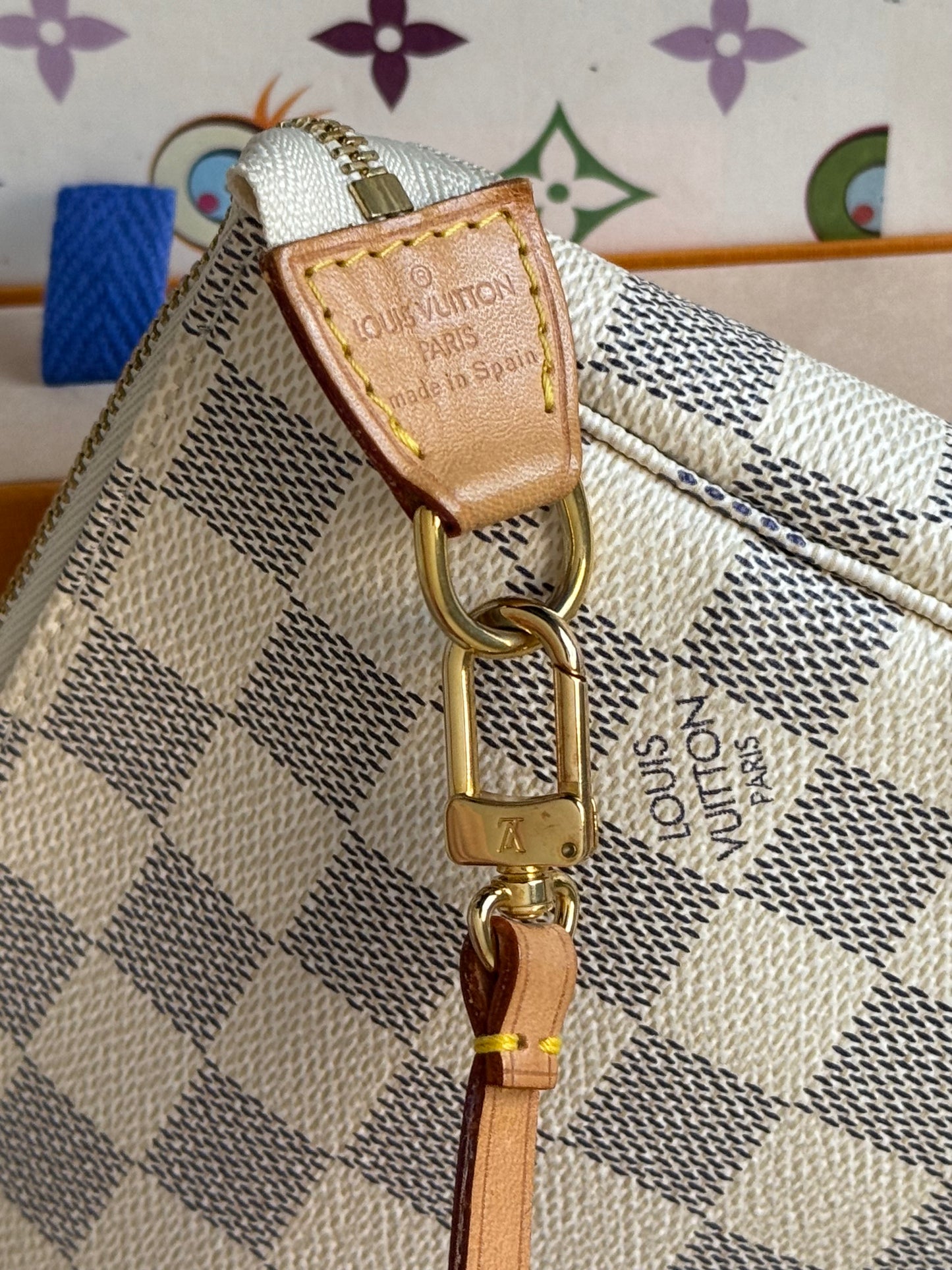 LV Damier Azur Pochette Accessories