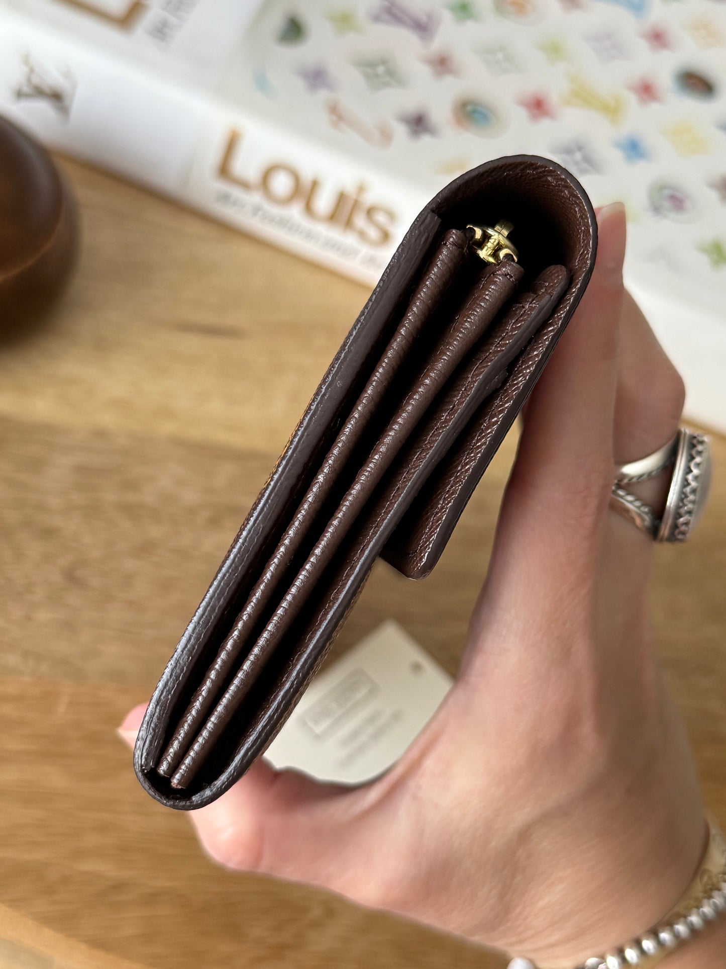 LV Sarah Wallet Damier Ebene