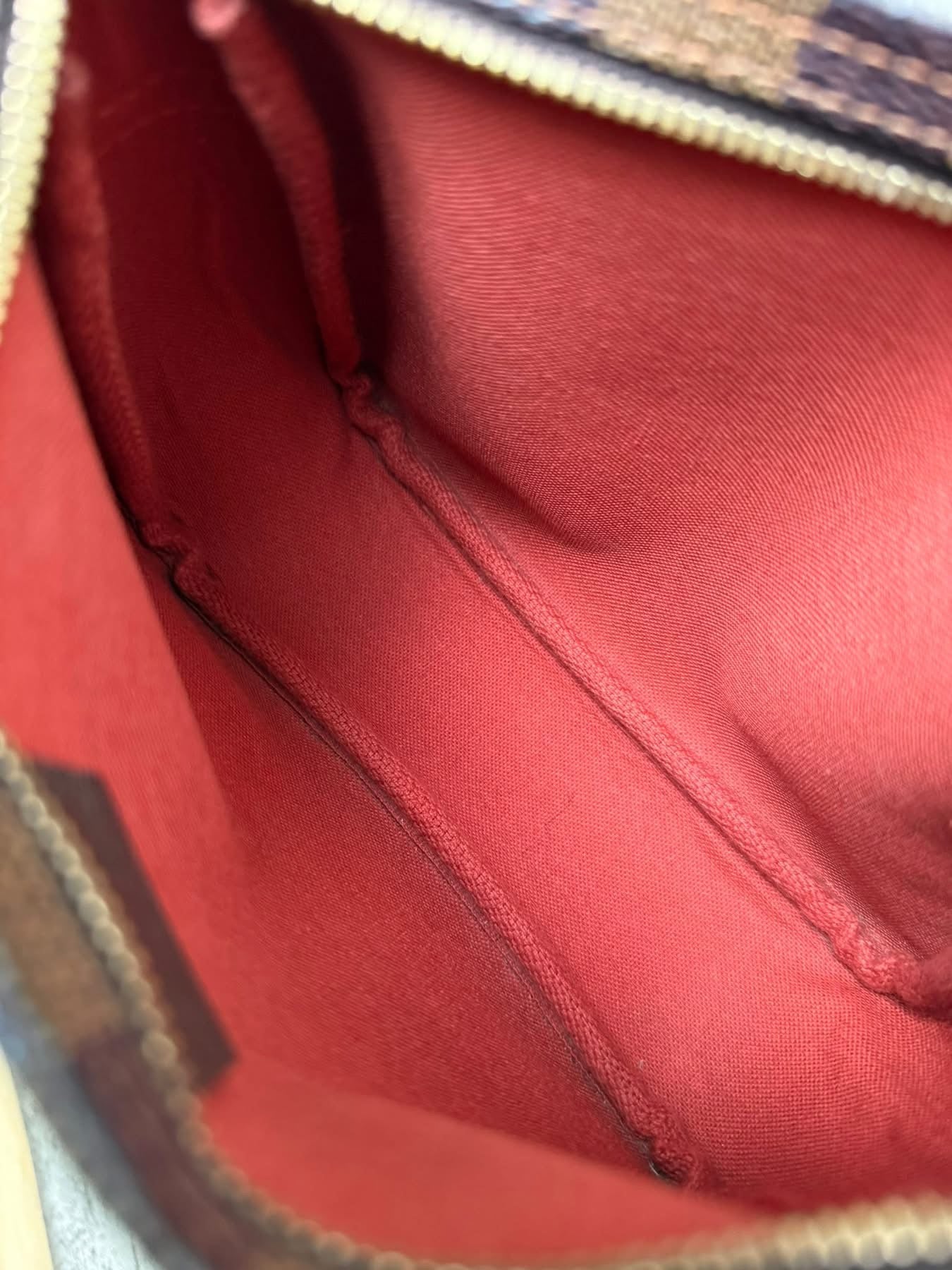 LV Trousse Pouch Damier Ebene