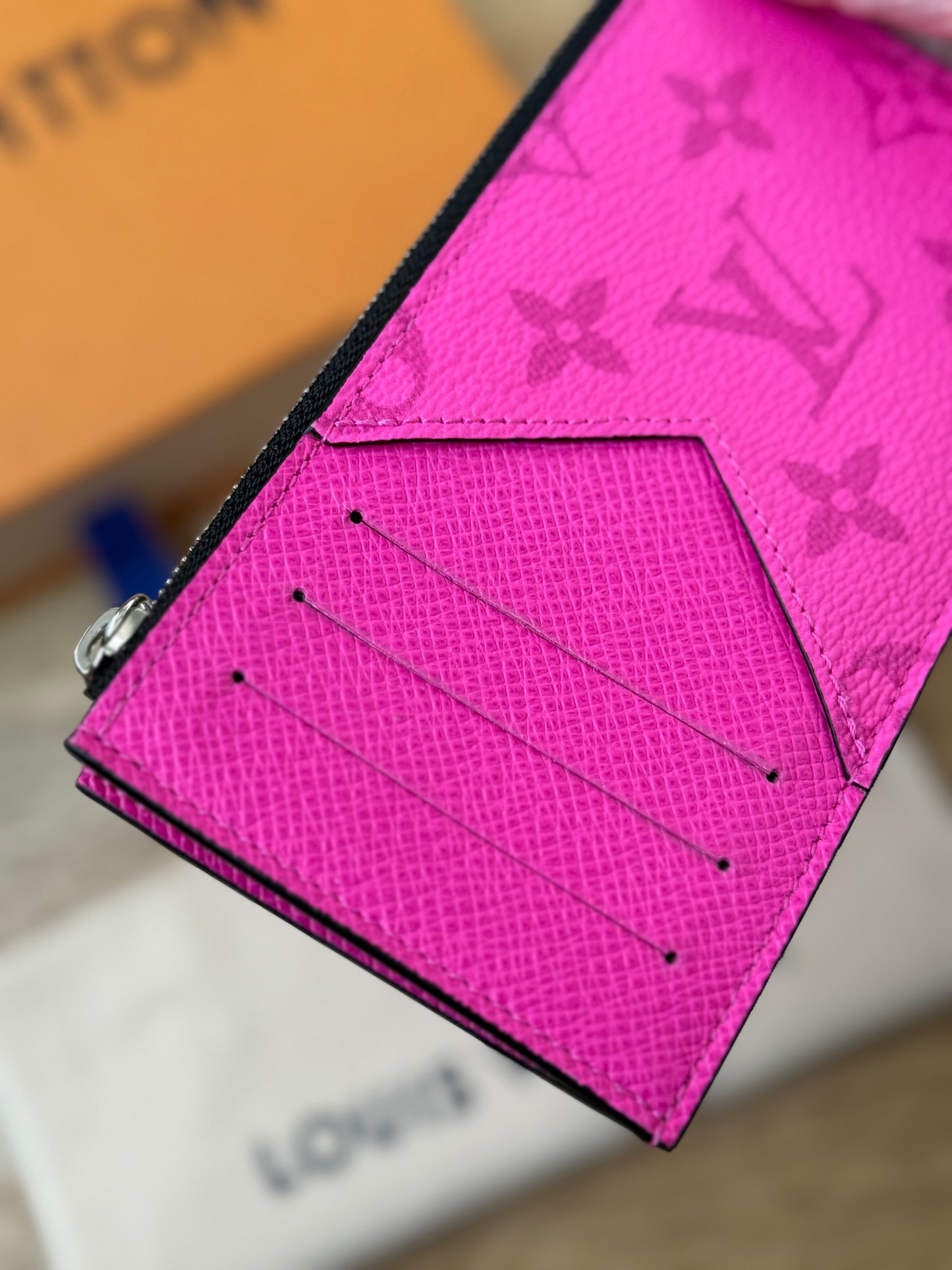 LV Taigarama Pink Coin Wallet