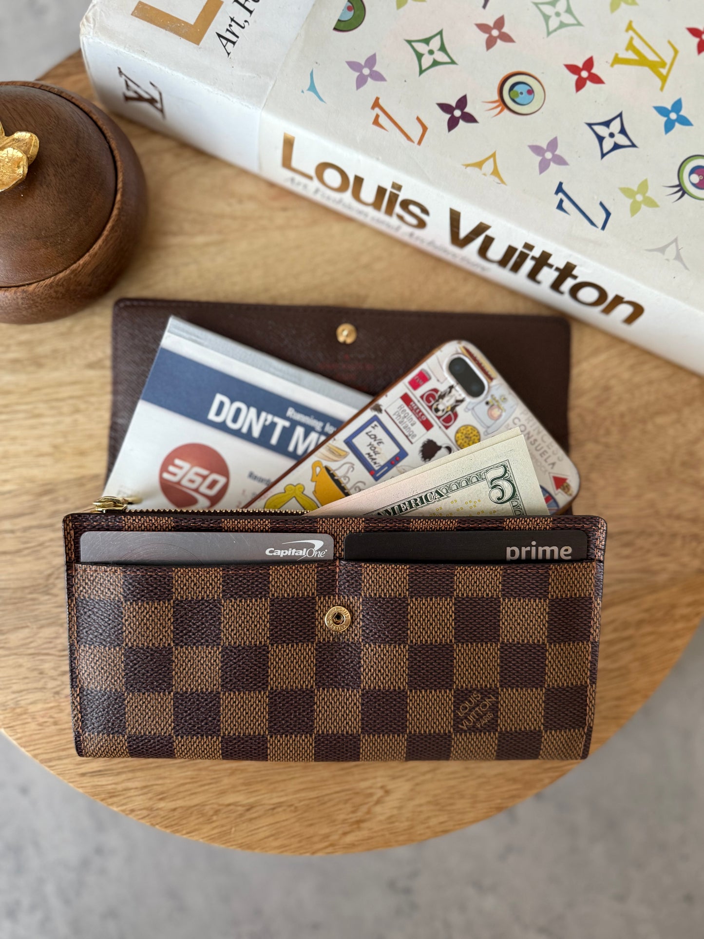 LV Sarah Wallet Damier Ebene
