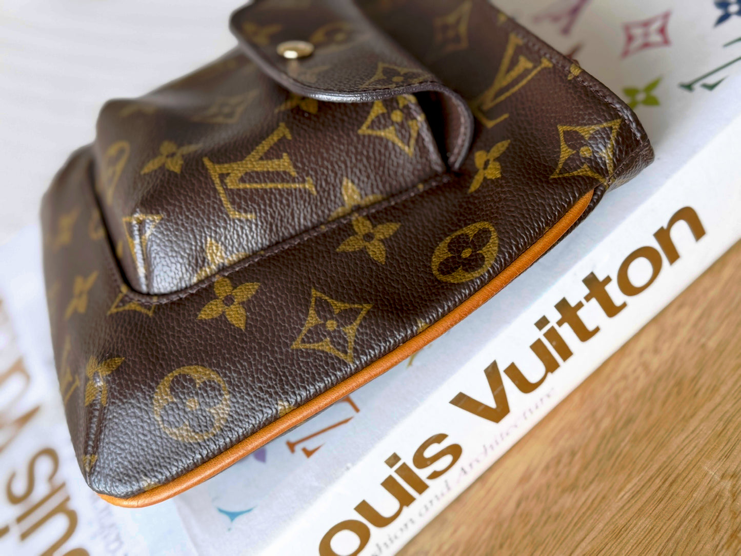 LV Partition Wristlet Pouch.