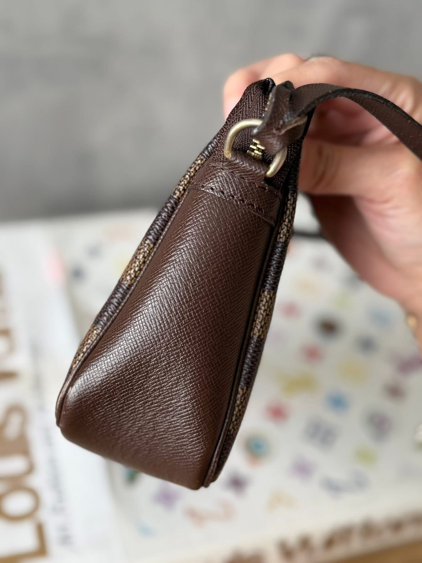 LV Trousse Pouch Damier Ebene