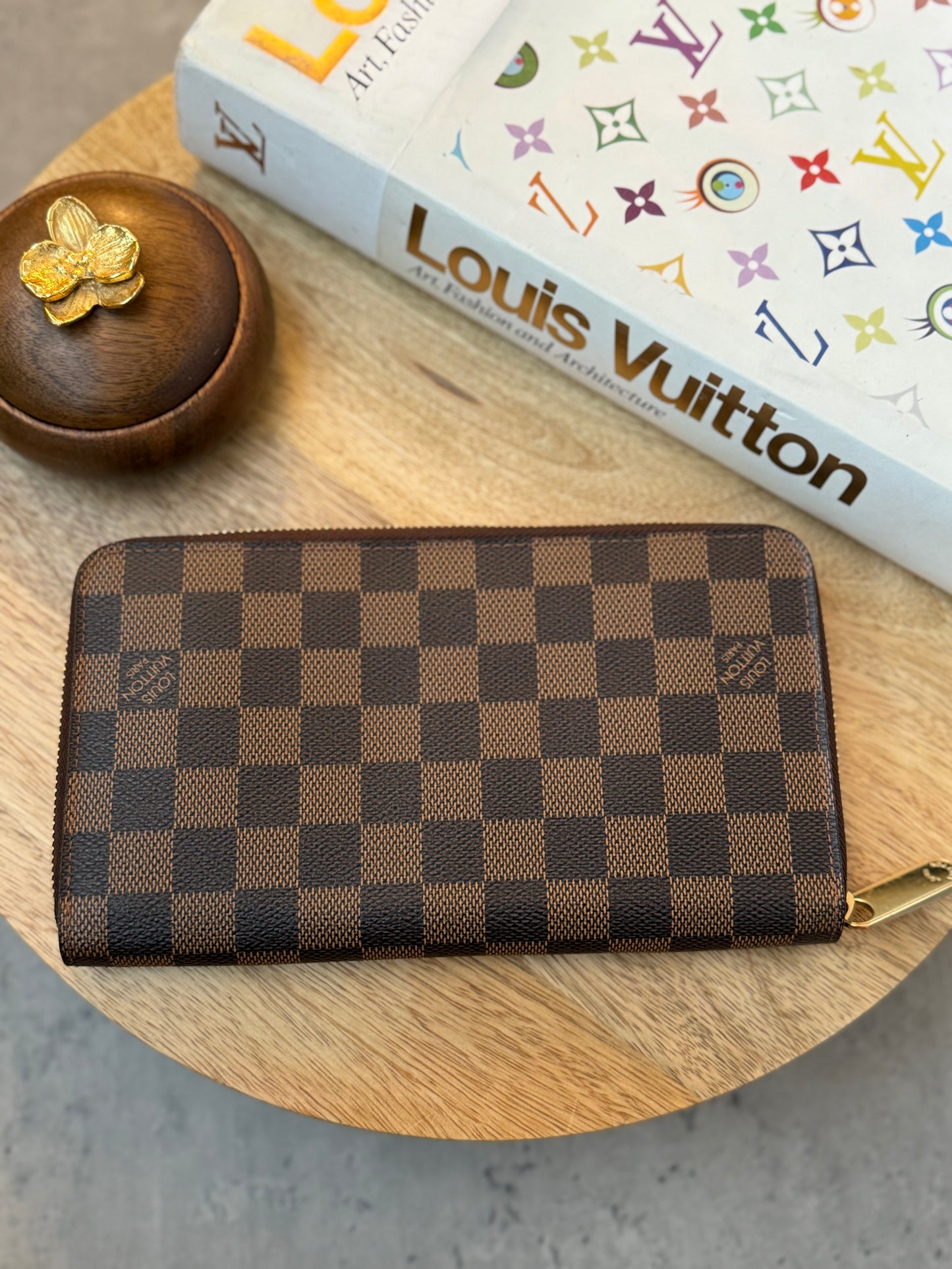 LV Zippy Organizer Damier Ebene