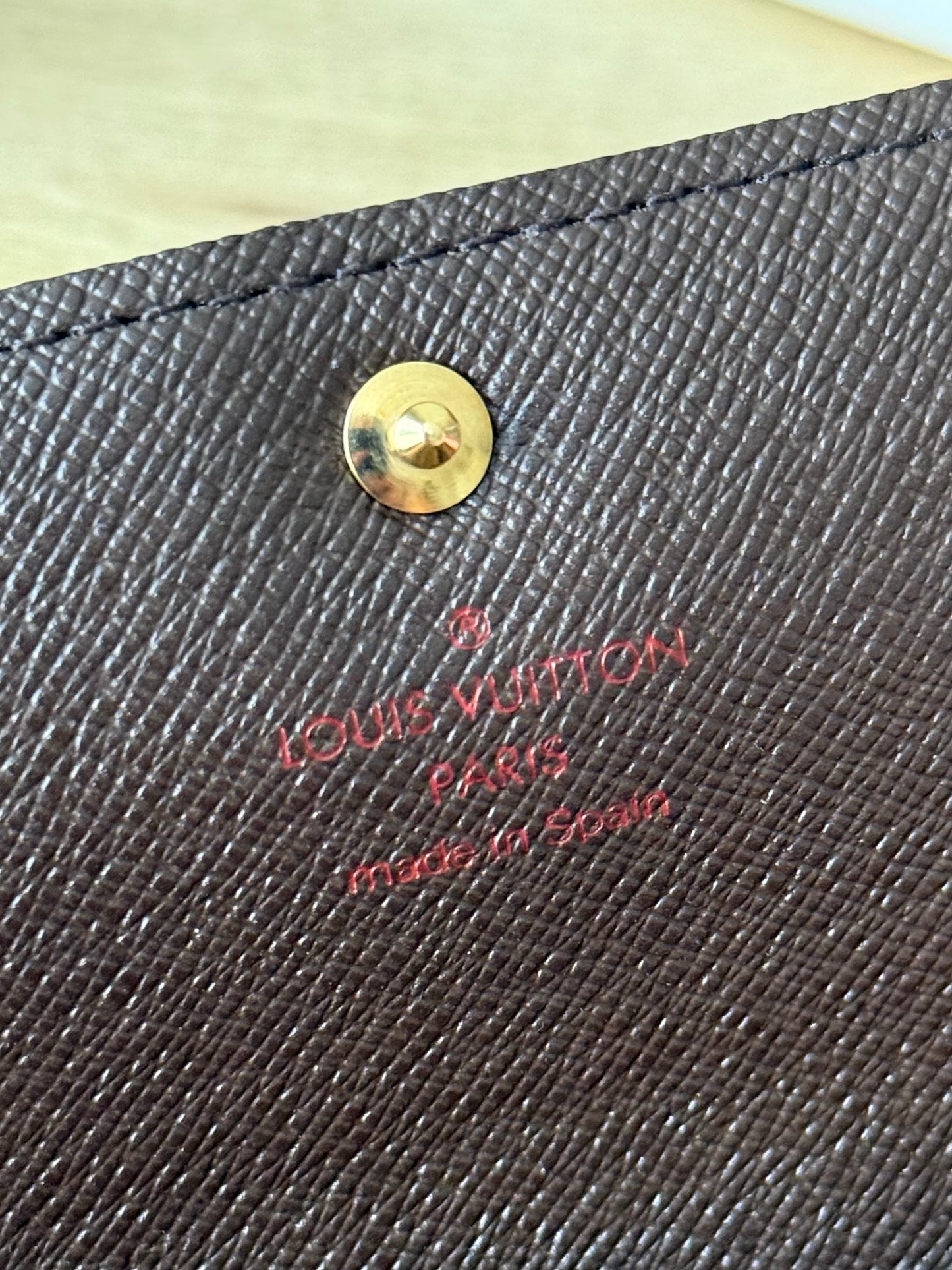 LV Sarah Wallet Damier Ebene