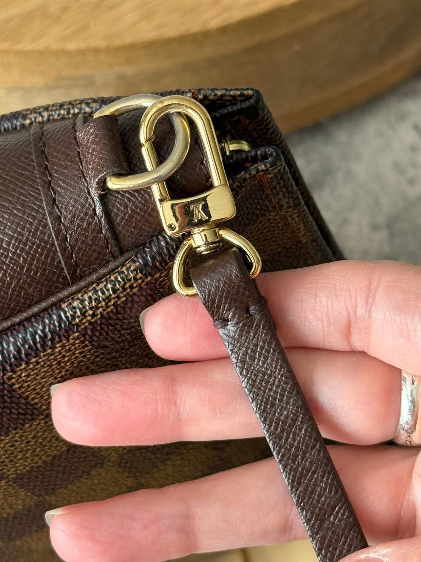 LV Trousse Pouch Damier Ebene