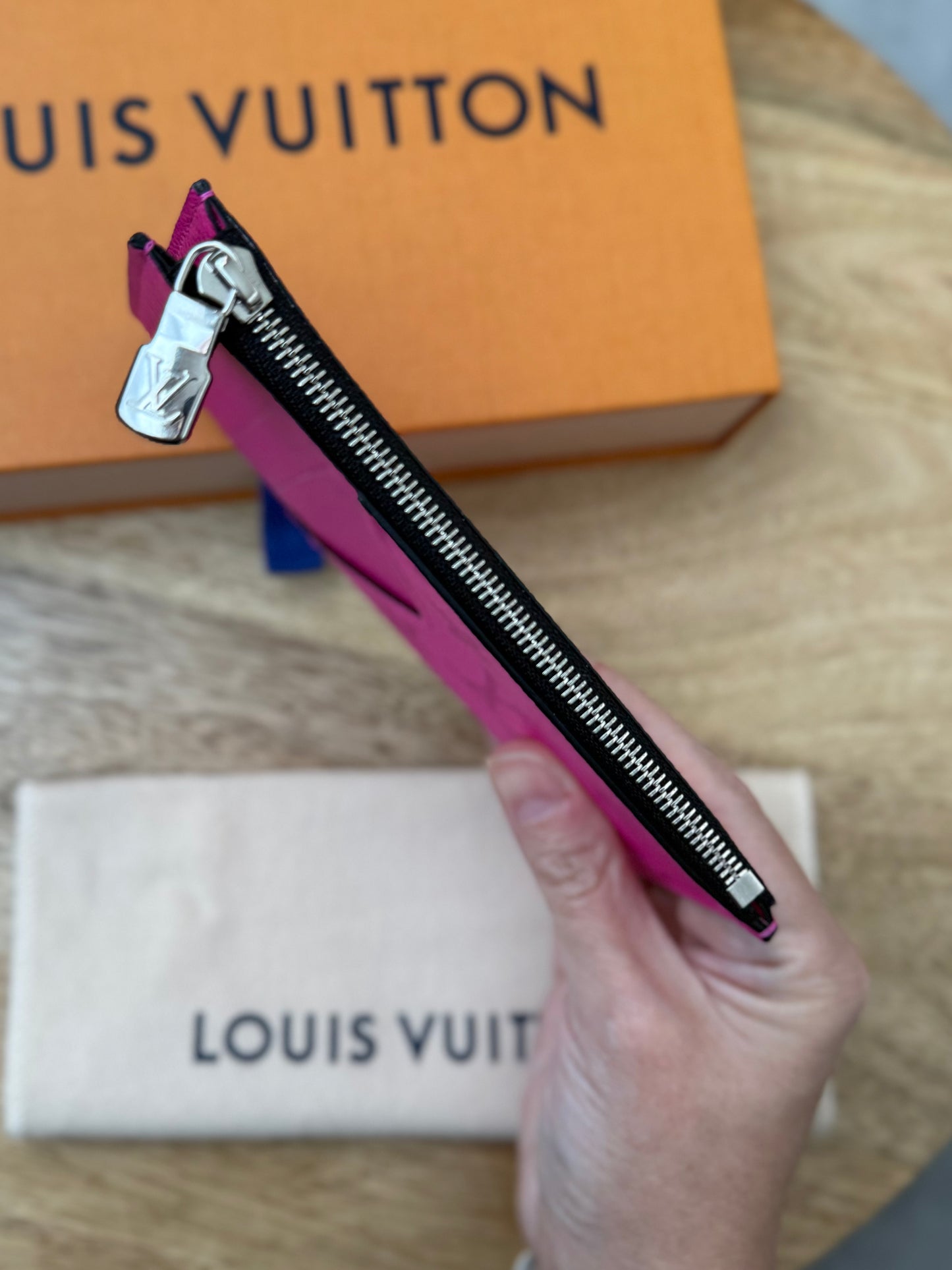 LV Taigarama Pink Coin Wallet