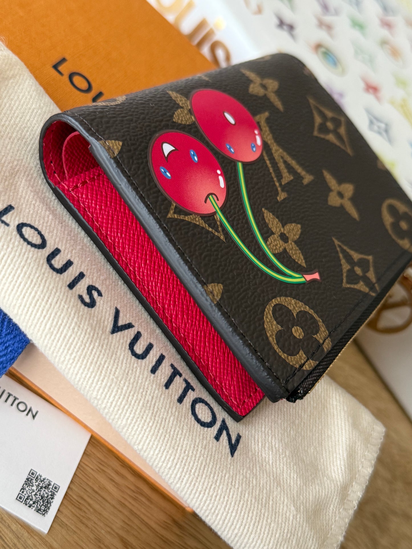 LV x TM Lisa Wallet Cerise