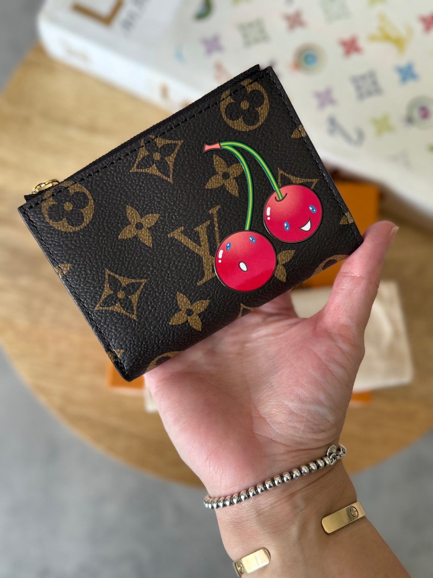 LV x TM Lisa Wallet Cerise