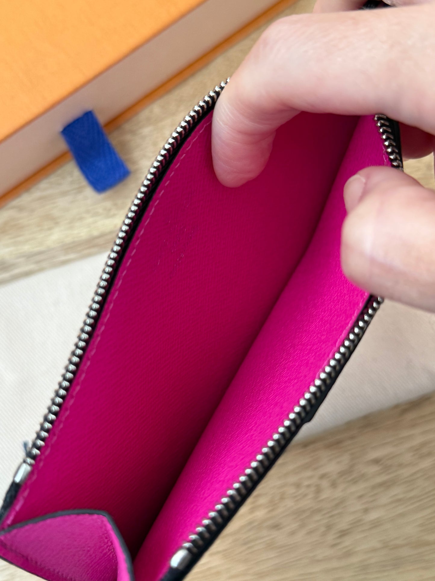 LV Taigarama Pink Coin Wallet