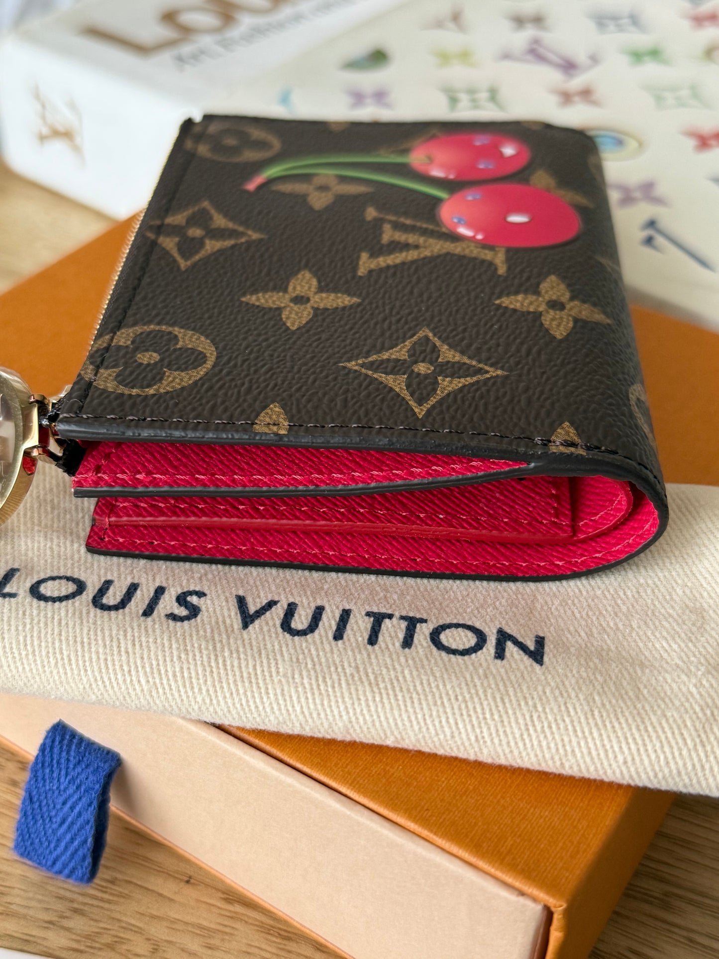 LV x TM Lisa Wallet Cerise