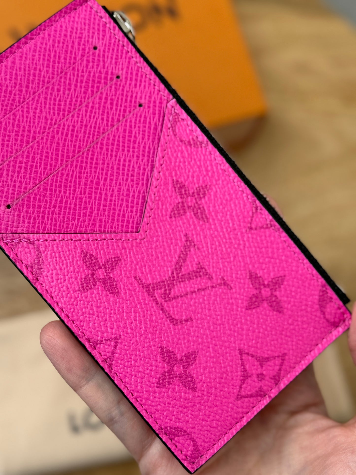 LV Taigarama Pink Coin Wallet