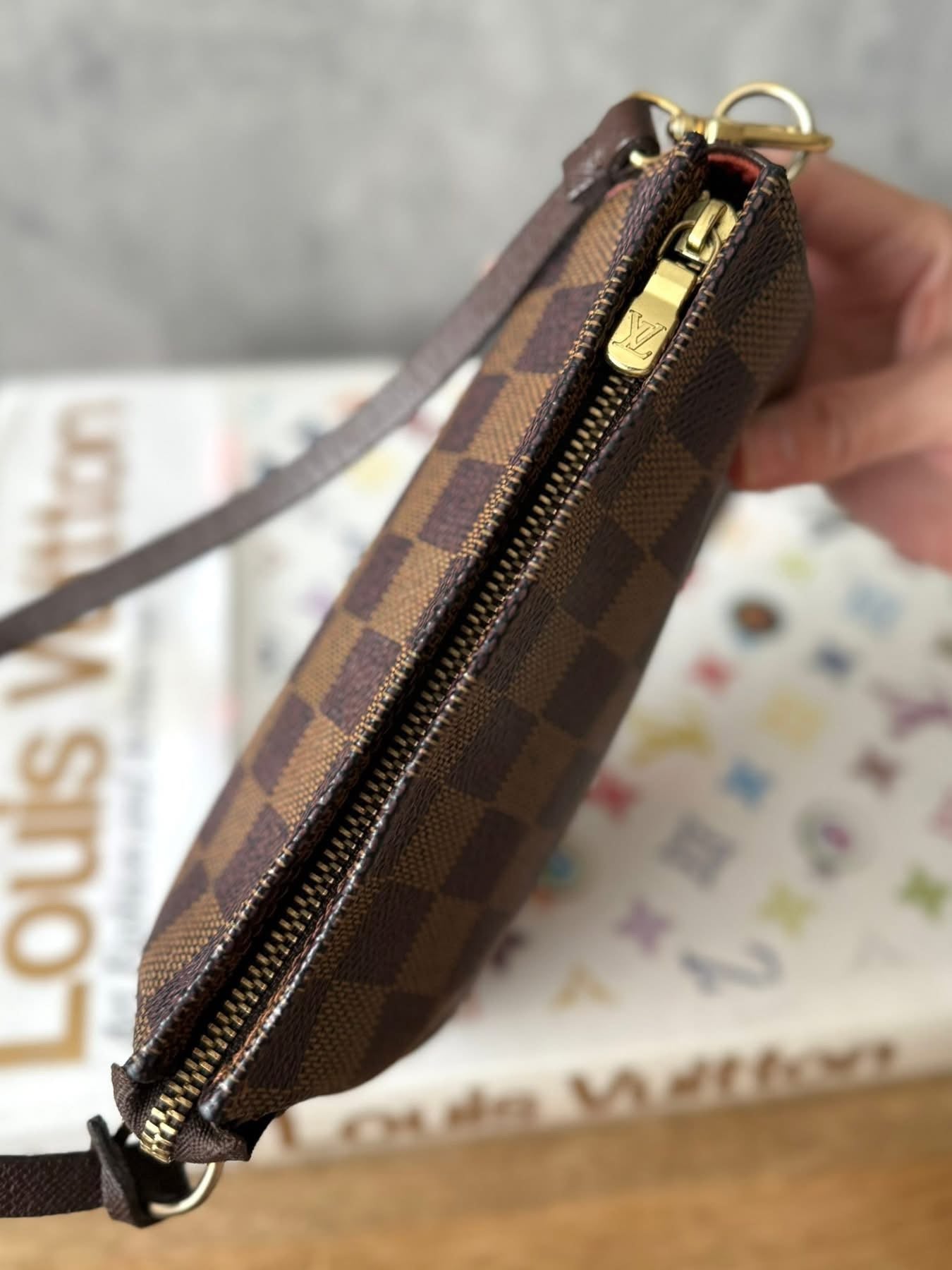 LV Trousse Pouch Damier Ebene