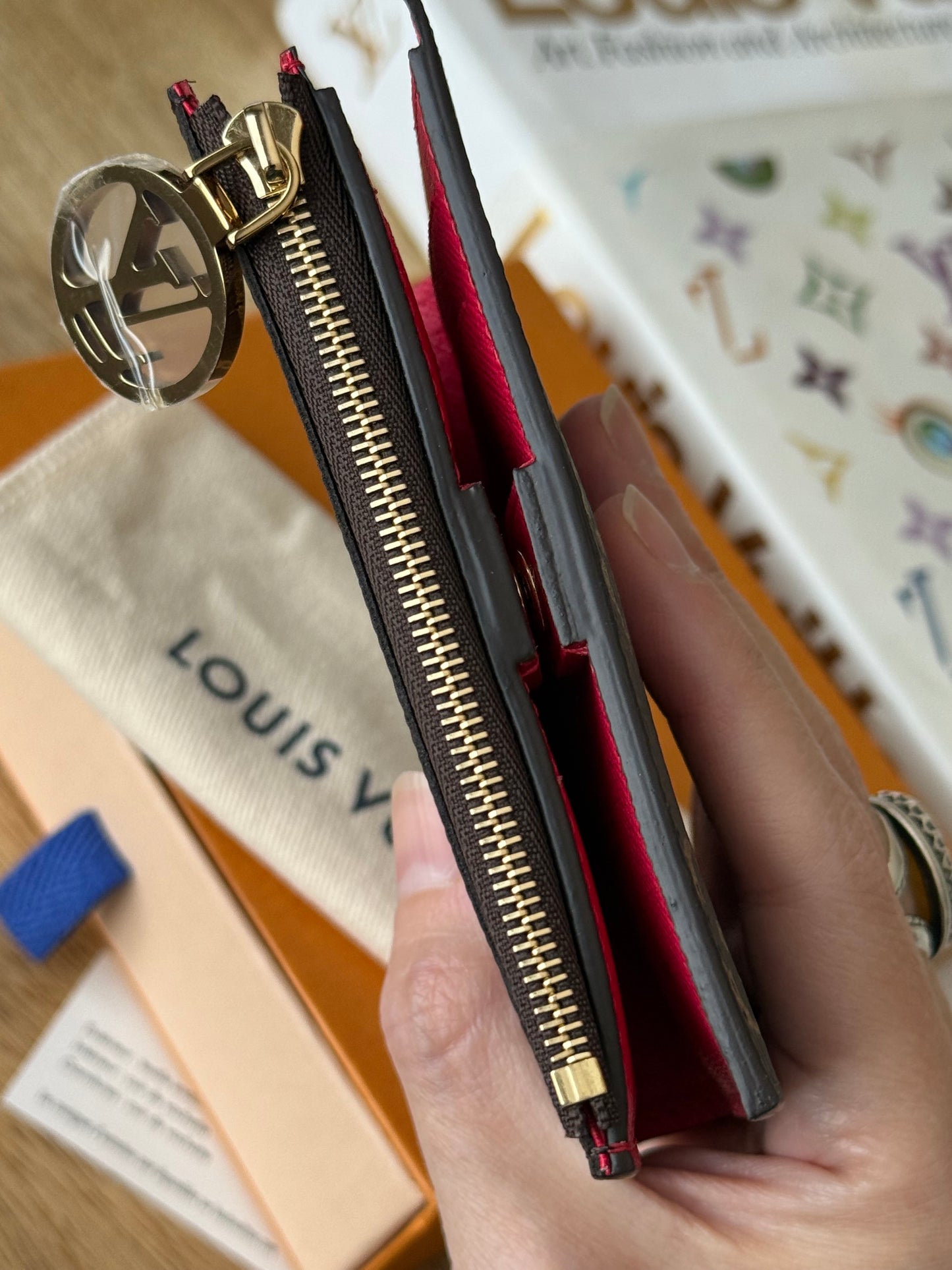 LV x TM Lisa Wallet Cerise
