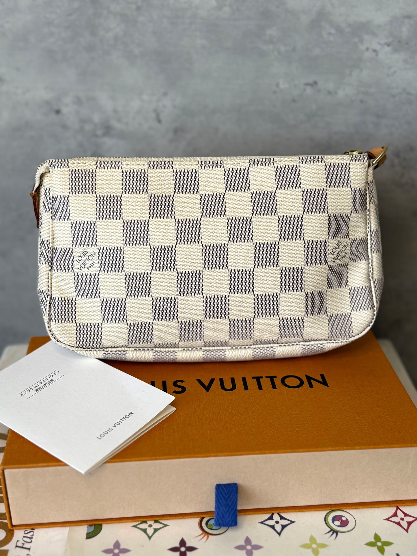 LV Damier Azur Pochette Accessories